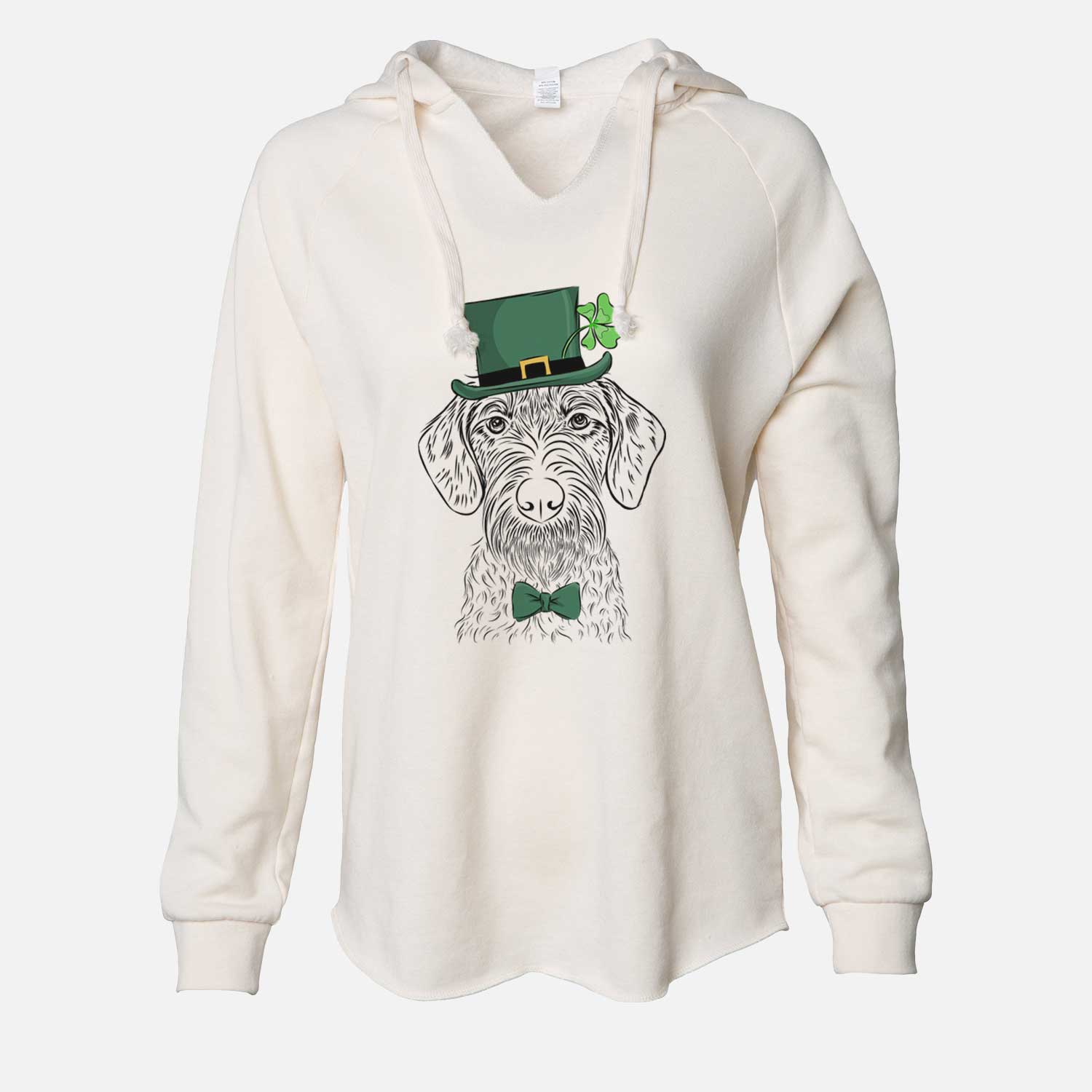 St. Patrick's Gus the German Wirehaired Pointer - Cali Wave Hooded Sweatshirt - Image 7