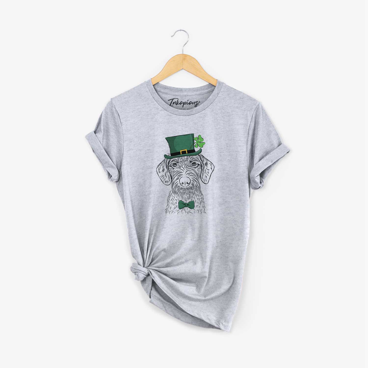 St. Patrick's Gus the German Wirehaired Pointer - Unisex Crewneck - Image 5