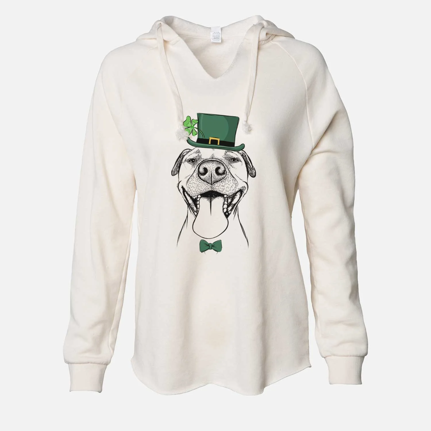 St. Patrick's Jack the Happy Mixed Breed - Cali Wave Hooded Sweatshirt - Image 7