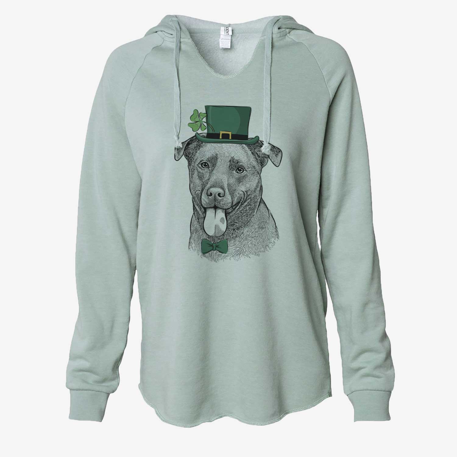 St. Patrick's Harbor the Mixed Breed - Cali Wave Hooded Sweatshirt - Image 6