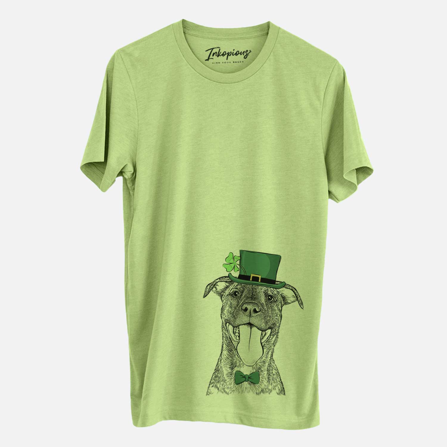 St. Patrick's Harley the Pitbull Mix - Unisex Crewneck - Image 3