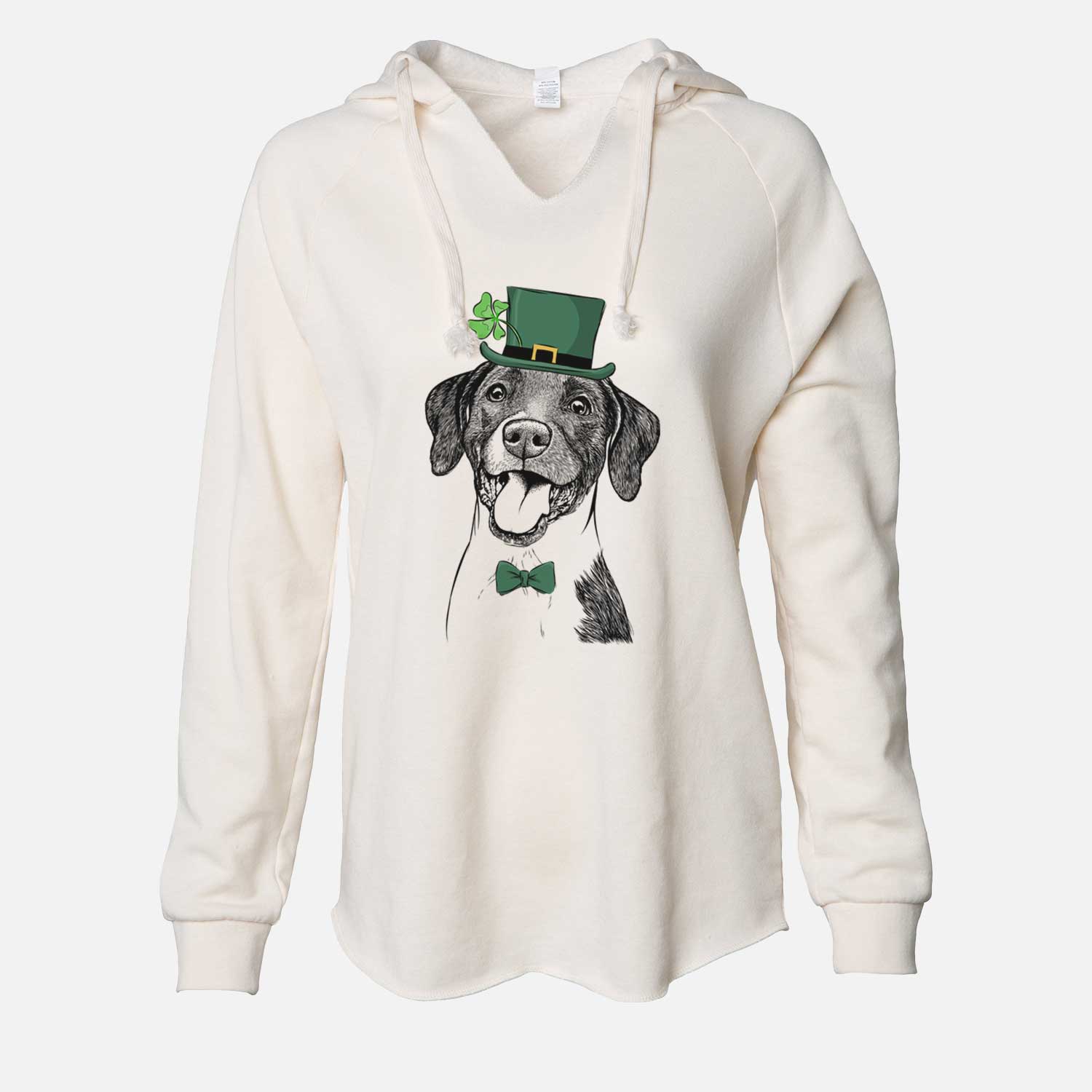 St. Patrick's Harper the Mixed Breed - Cali Wave Hooded Sweatshirt - Image 7