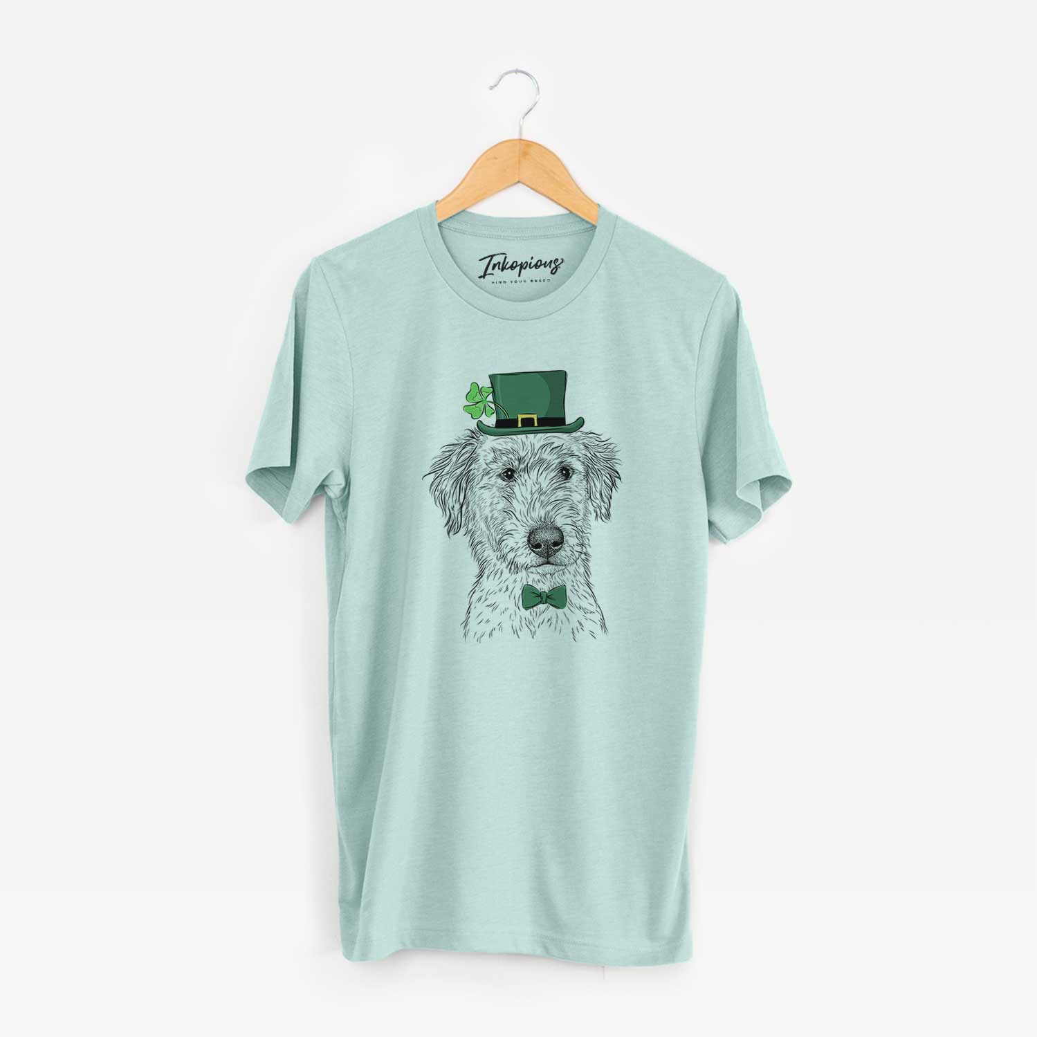 St. Patrick's Harry the Mixed Breed Puppy - Unisex Crewneck - Image 7