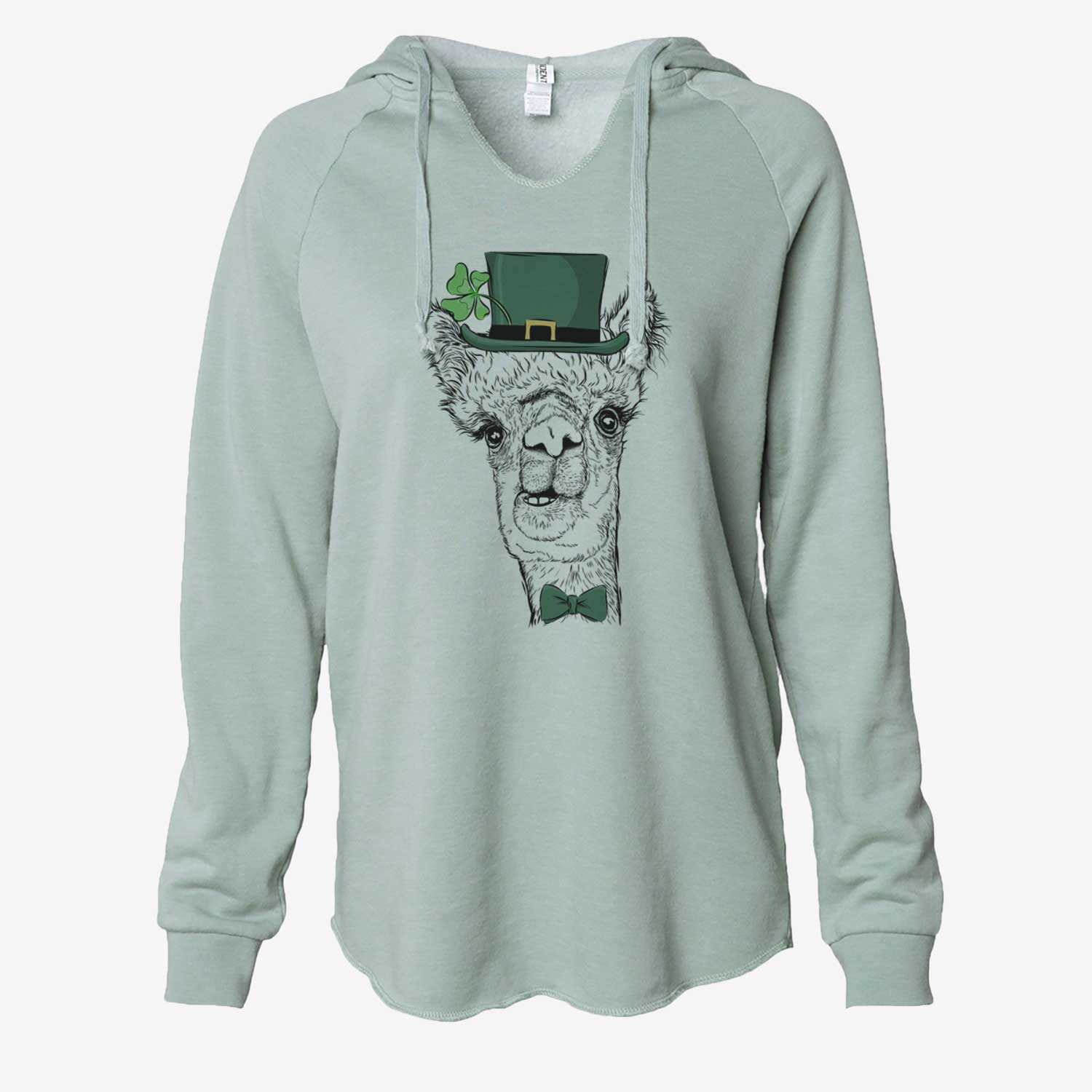 St. Patrick's Henry the Alpaca - Cali Wave Hooded Sweatshirt - Image 6