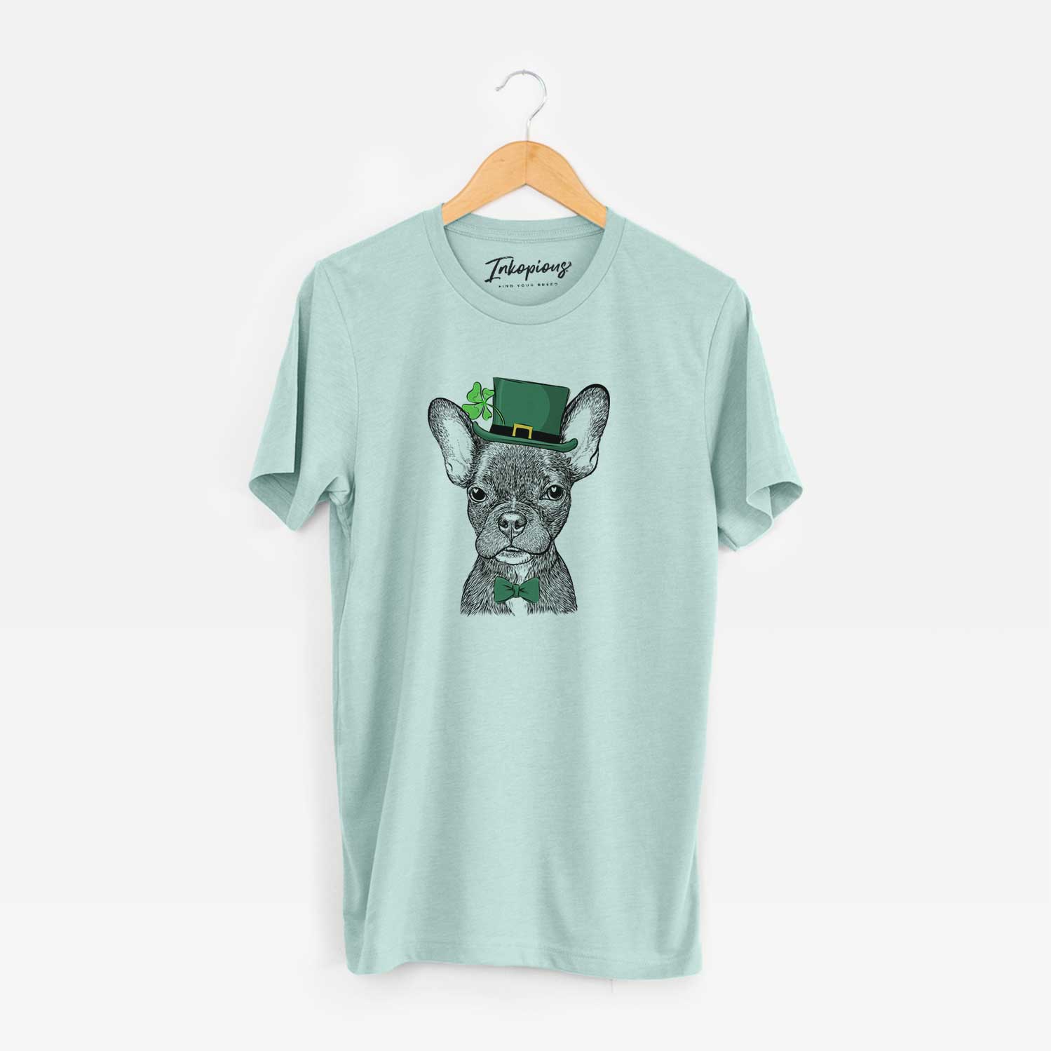 St. Patrick's Henry the French Bulldog - Unisex Crewneck - Image 7