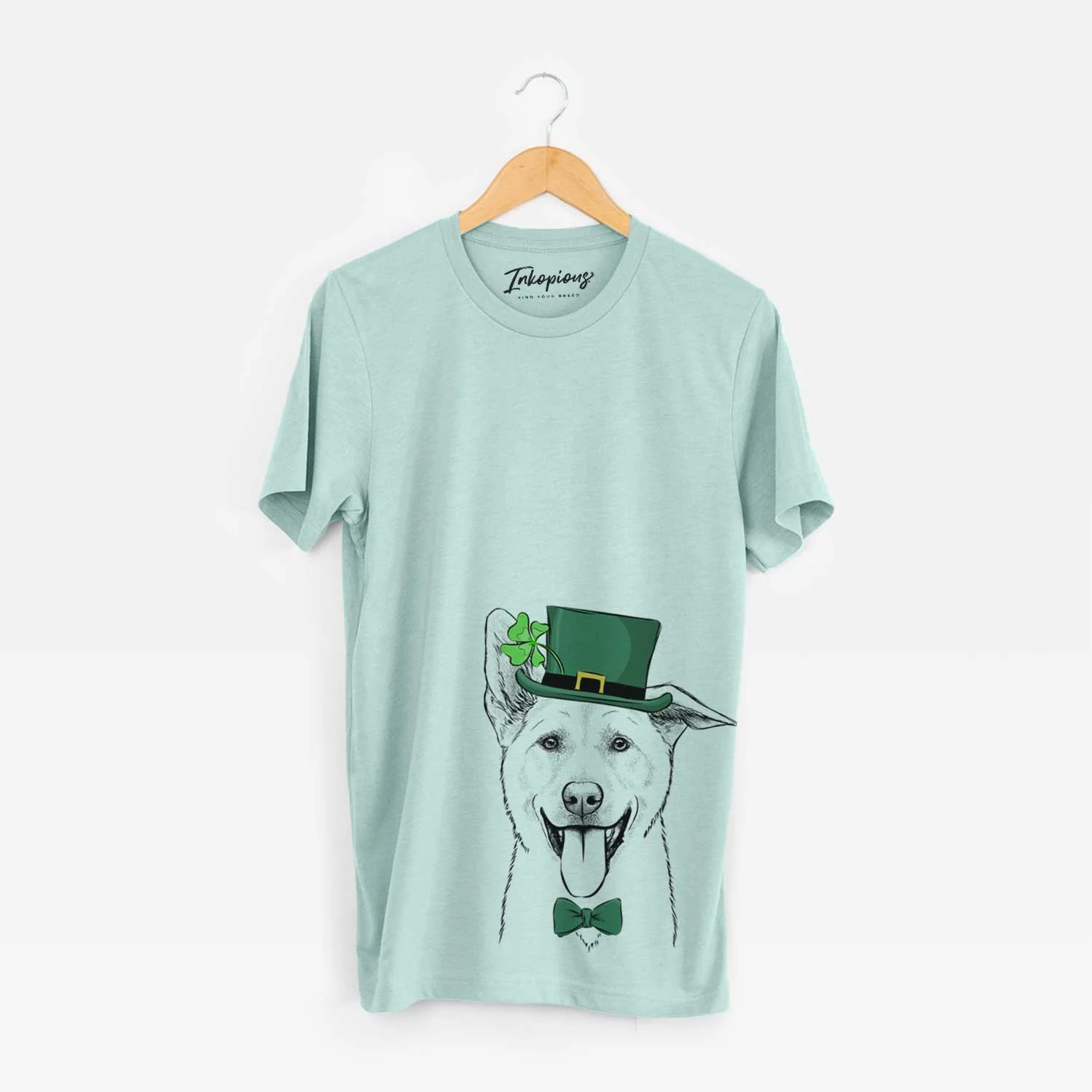 St. Patrick's Hoya the Korean Jindo - Unisex Crewneck - Image 4