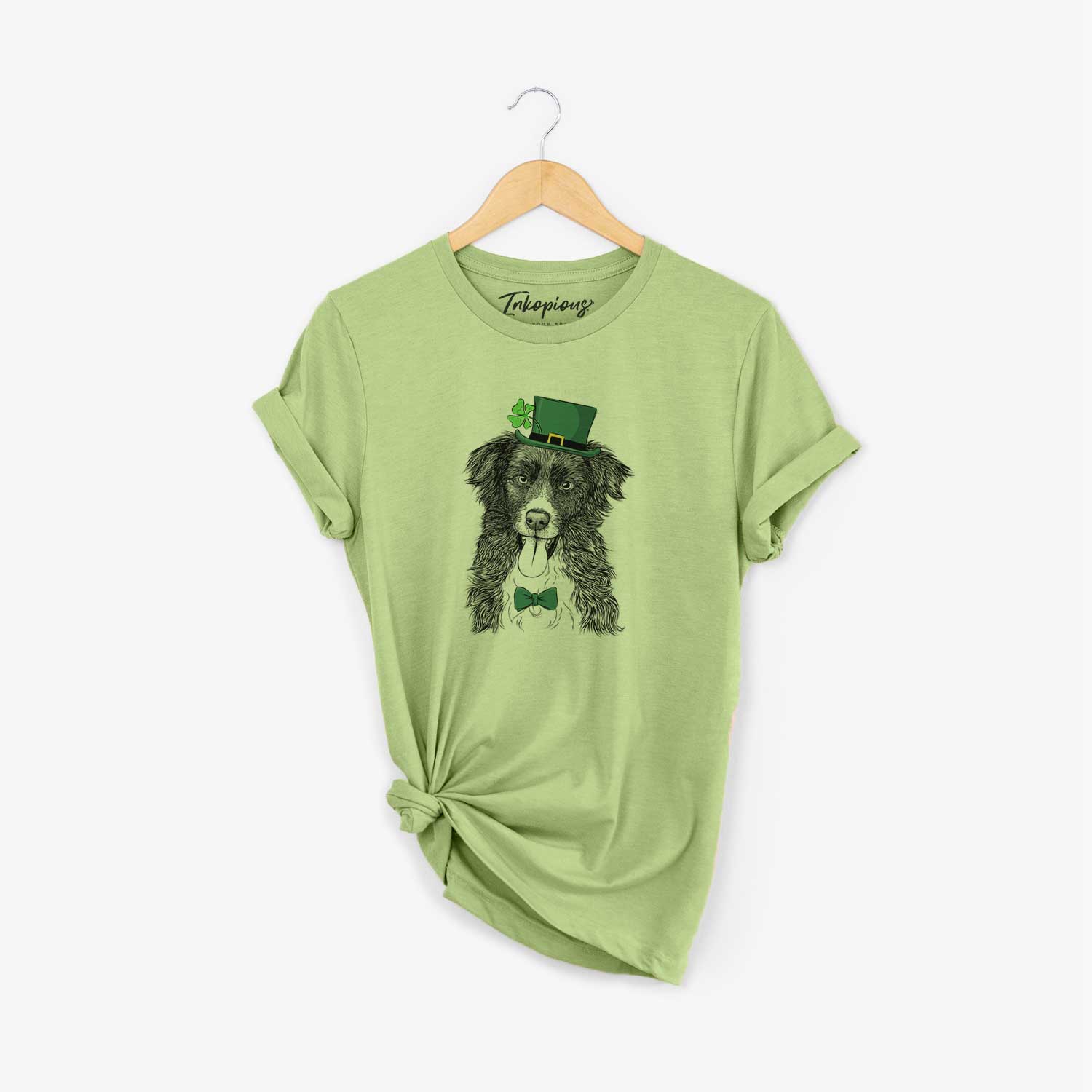 St. Patrick's Indi the Border Collie - Unisex Crewneck