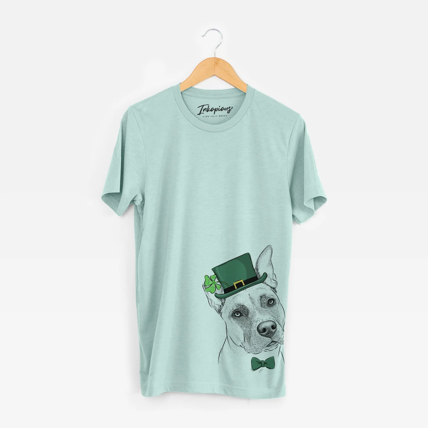 St. Patrick's Ivy the Pitbull Mix - Unisex Crewneck - Image 4