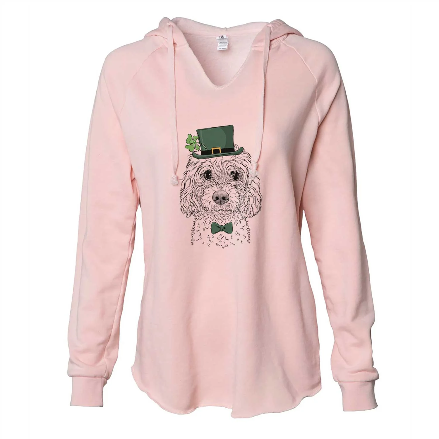 St. Patrick's Izzie the Cavachon - Cali Wave Hooded Sweatshirt - Image 4