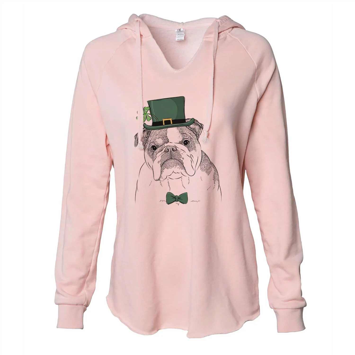 St. Patrick's Jack the English Bulldog - Cali Wave Hooded Sweatshirt - Image 4