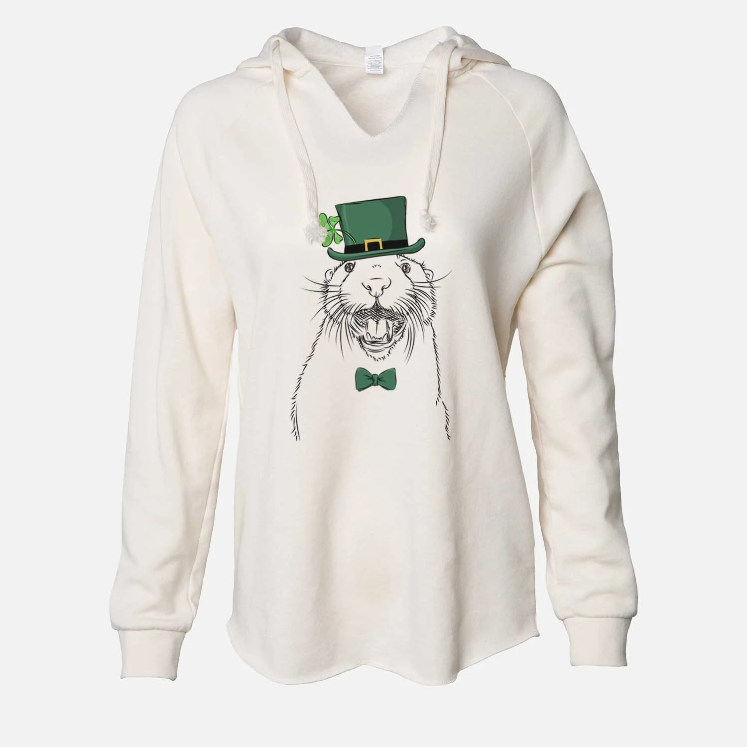 St. Patrick's Jasper the River Otter - Cali Wave Hooded Sweatshirt - Image 7