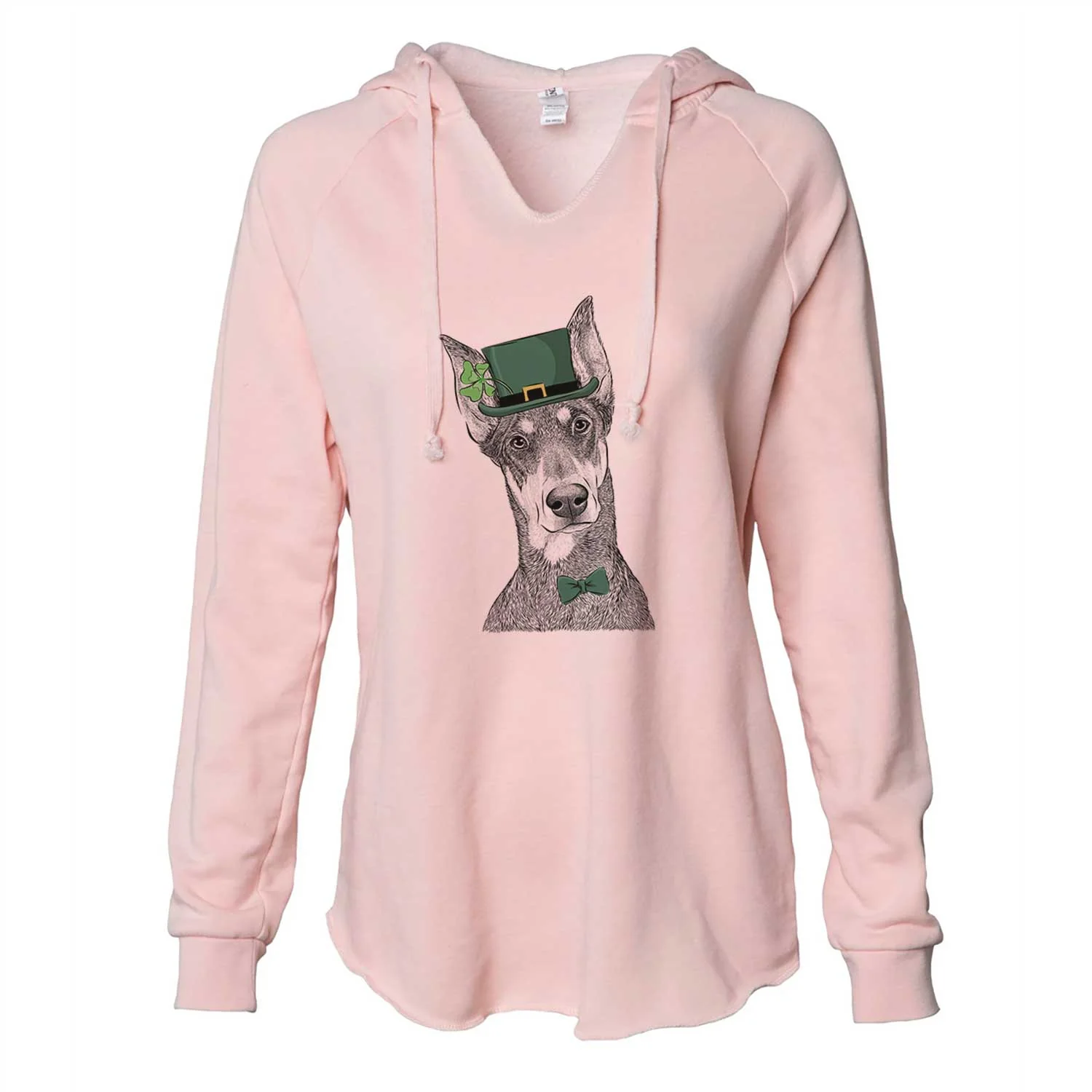 St. Patrick's Jenna the Doberman Pinscher - Cali Wave Hooded Sweatshirt - Image 4