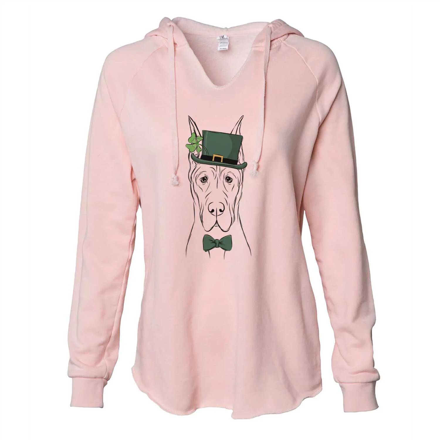 St. Patrick's Jude the Great Dane - Cali Wave Hooded Sweatshirt - Image 4