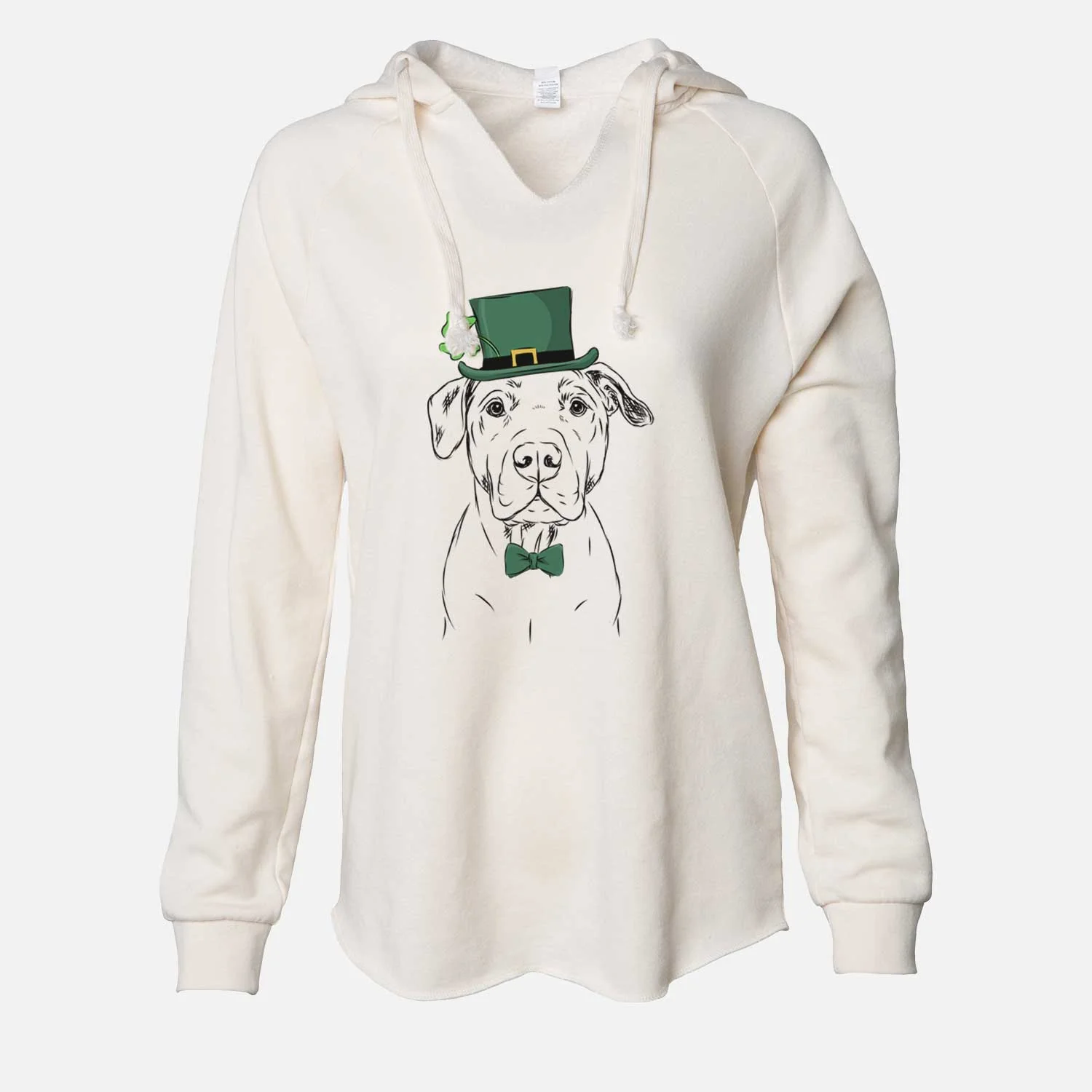 St. Patrick's Kadin the Pitbull - Cali Wave Hooded Sweatshirt - Image 7