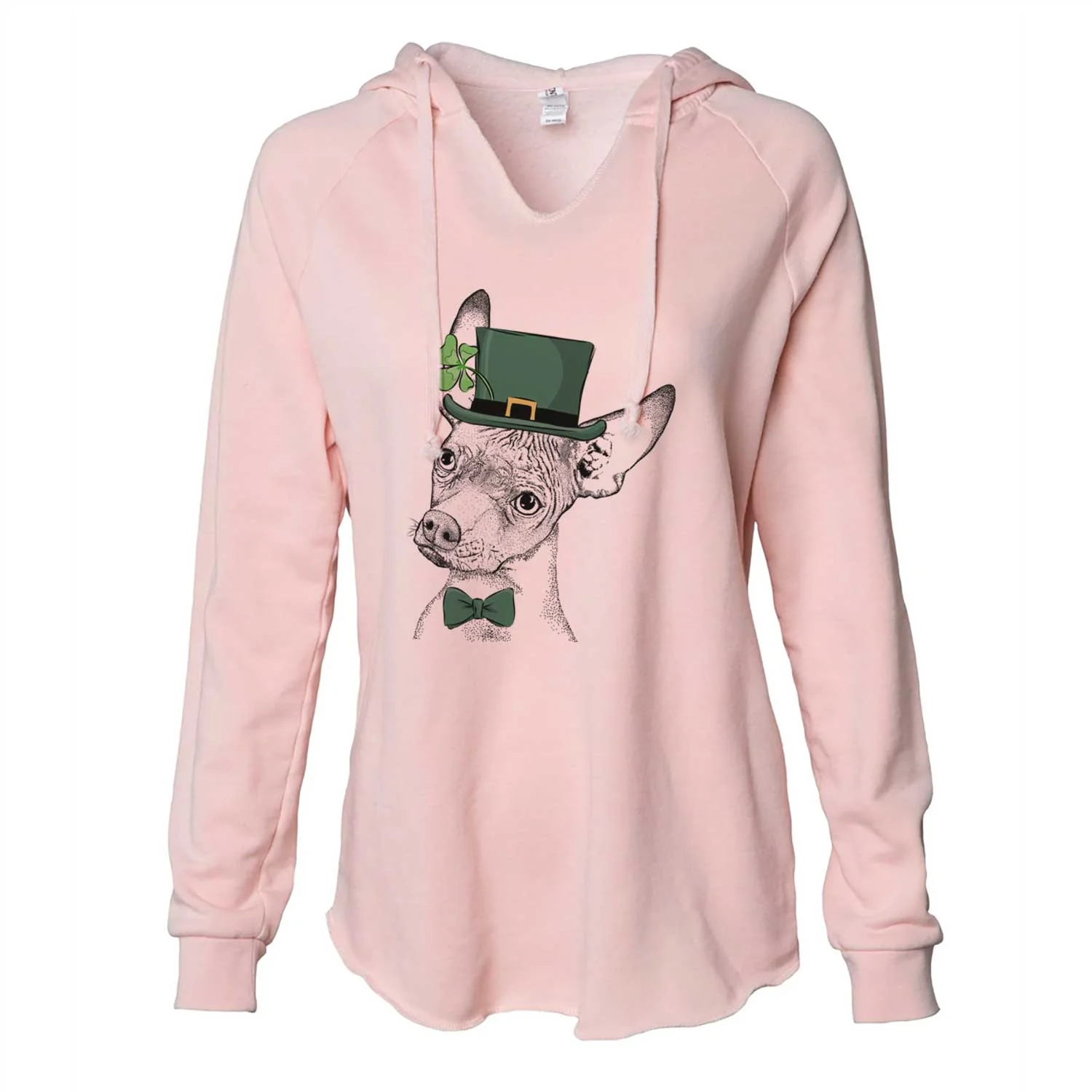 St. Patrick's Kahlo the Xoloitzcuintli - Cali Wave Hooded Sweatshirt - Image 4