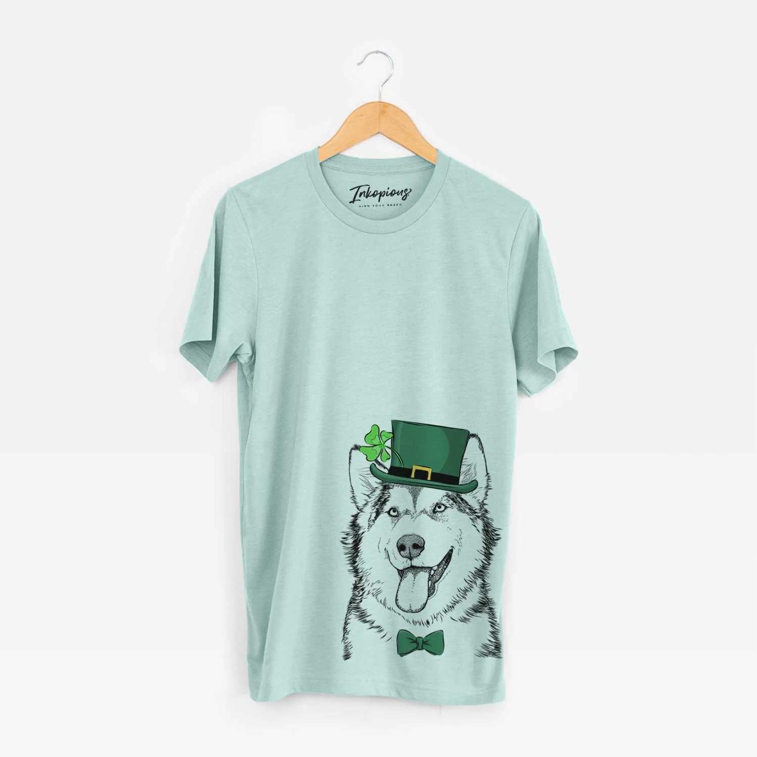 St. Patrick's Kaskae the Alaskan Malamute - Unisex Crewneck - Image 4