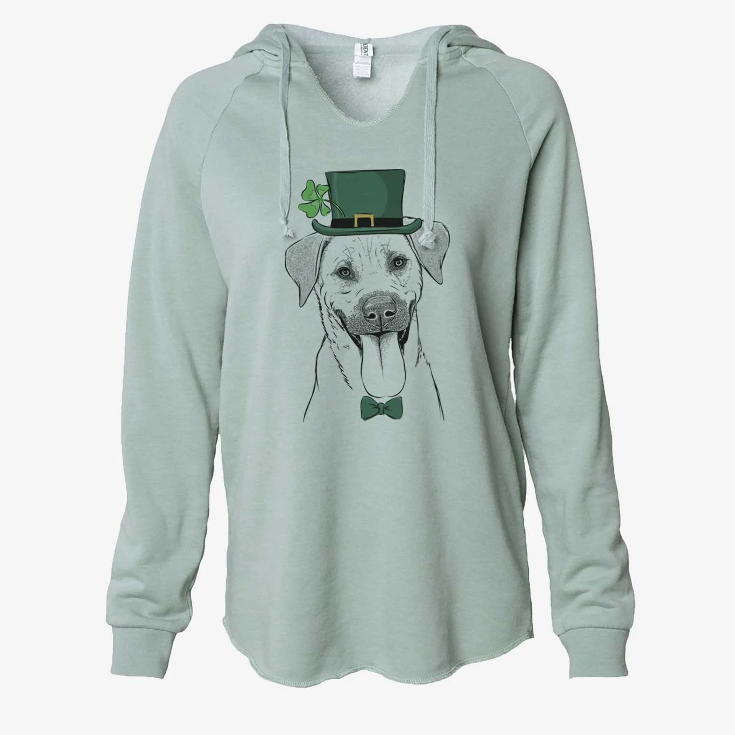 St. Patrick's Koda the Black Mouth Cur - Cali Wave Hooded Sweatshirt - Image 6