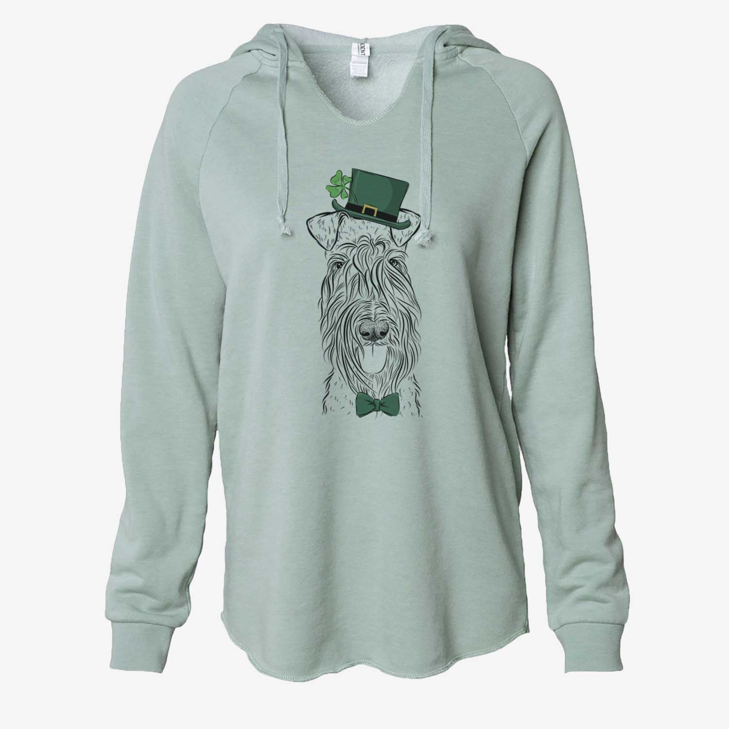 St. Patrick's Kricket the Kerry Blue Terrier - Cali Wave Hooded Sweatshirt - Image 6