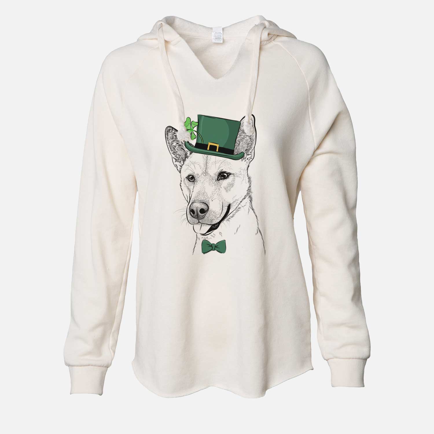 St. Patrick's Kulfi the Jindo Shiba Inu Mix - Cali Wave Hooded Sweatshirt - Image 7