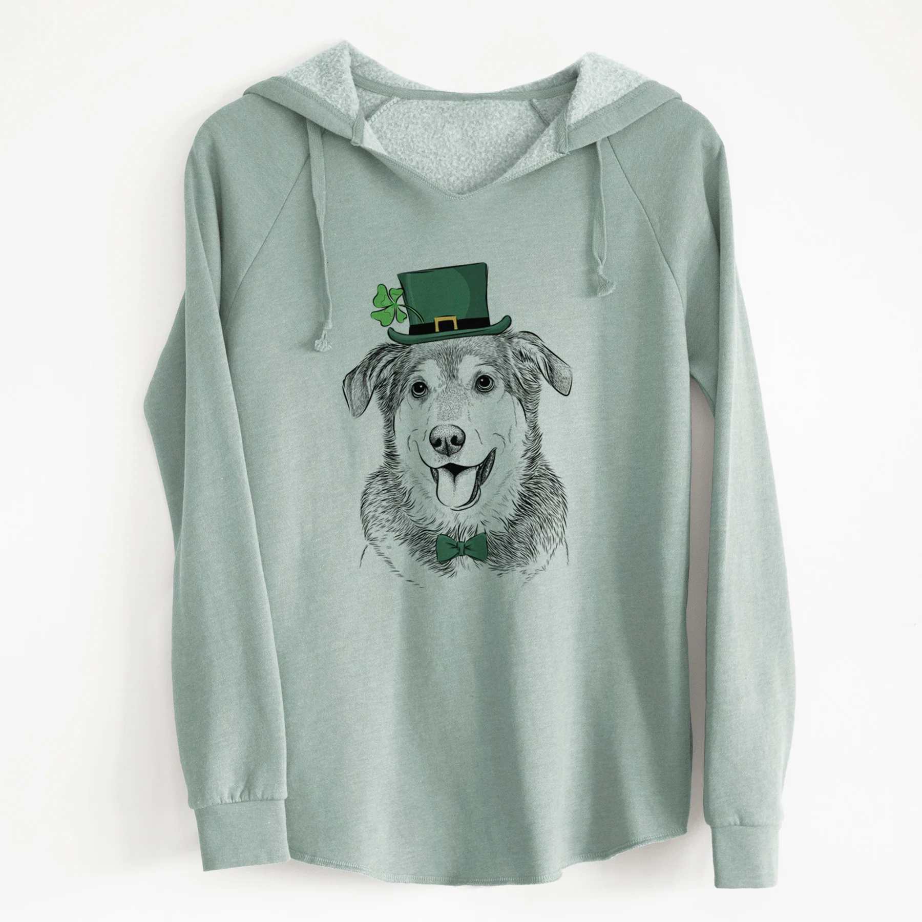 St. Patrick's Lance the Lab/Shepherd Mix - Cali Wave Hooded Sweatshirt - Image 6