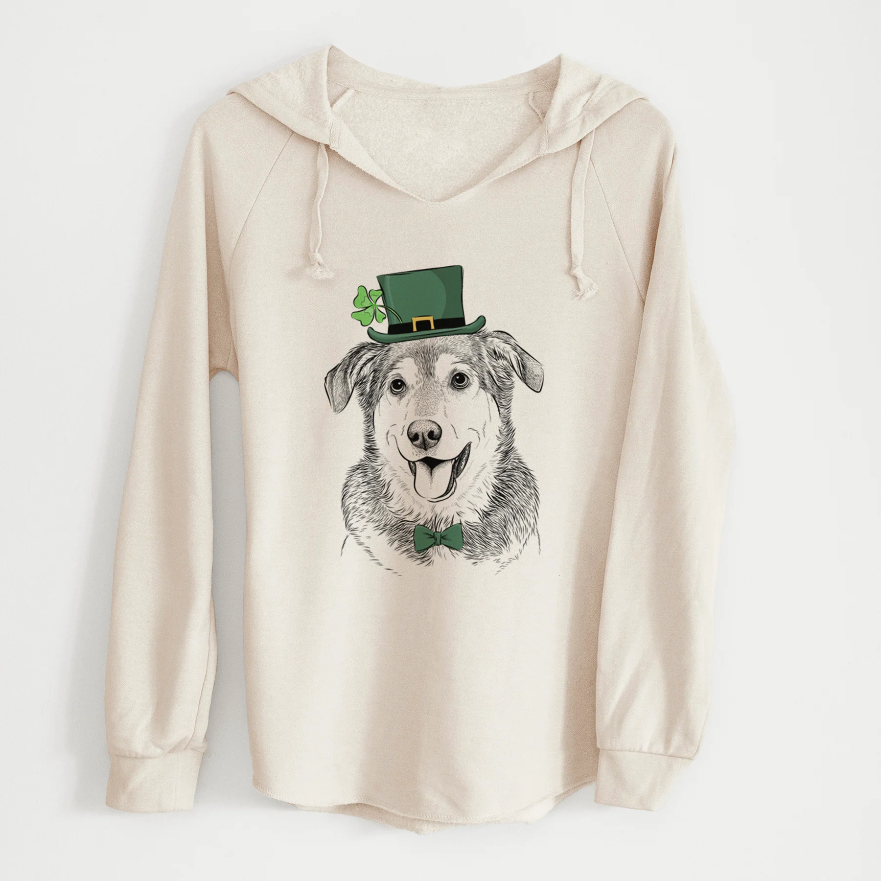 St. Patrick's Lance the Lab/Shepherd Mix - Cali Wave Hooded Sweatshirt - Image 7