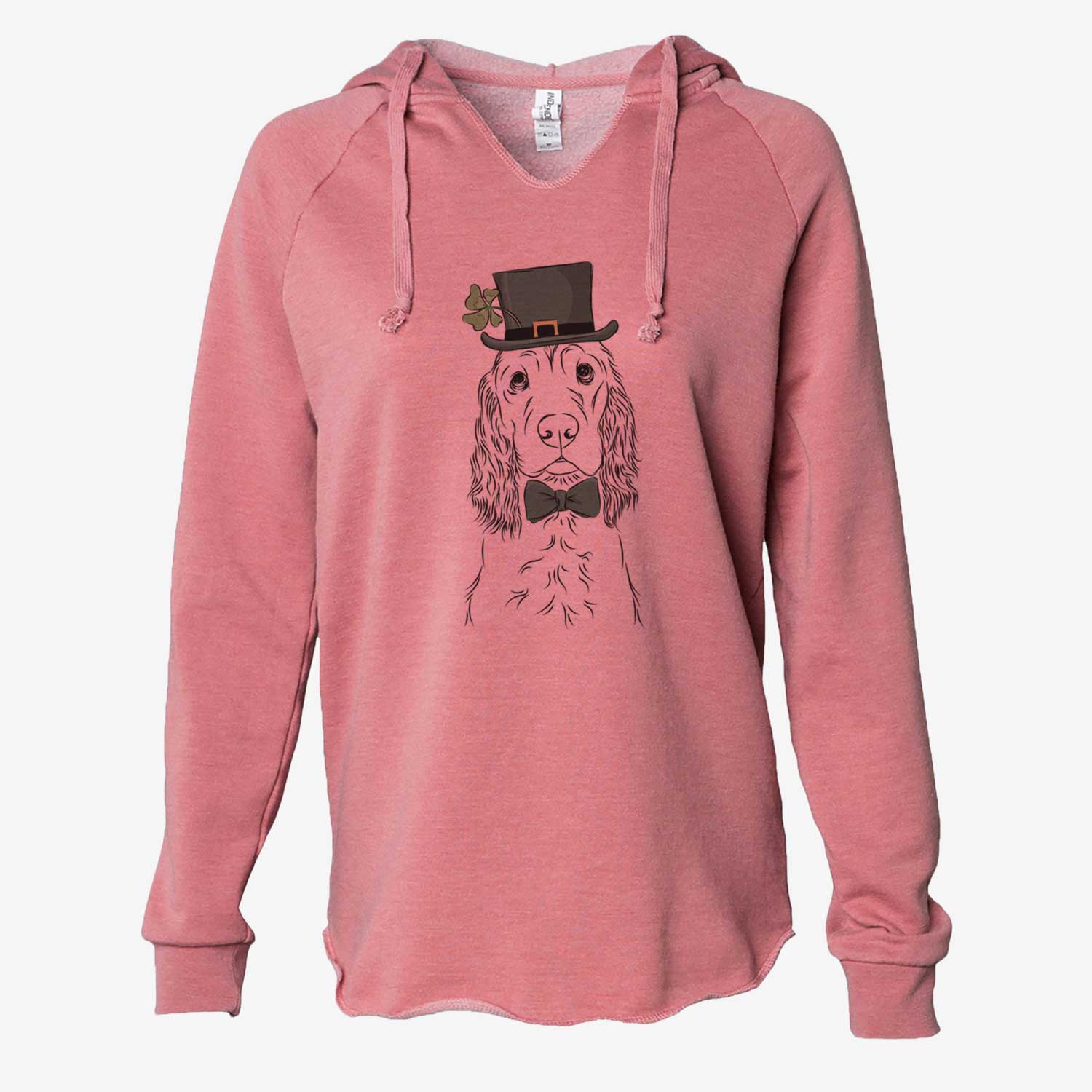 St. Patrick's Logan the Cocker Spaniel - Cali Wave Hooded Sweatshirt - Image 5