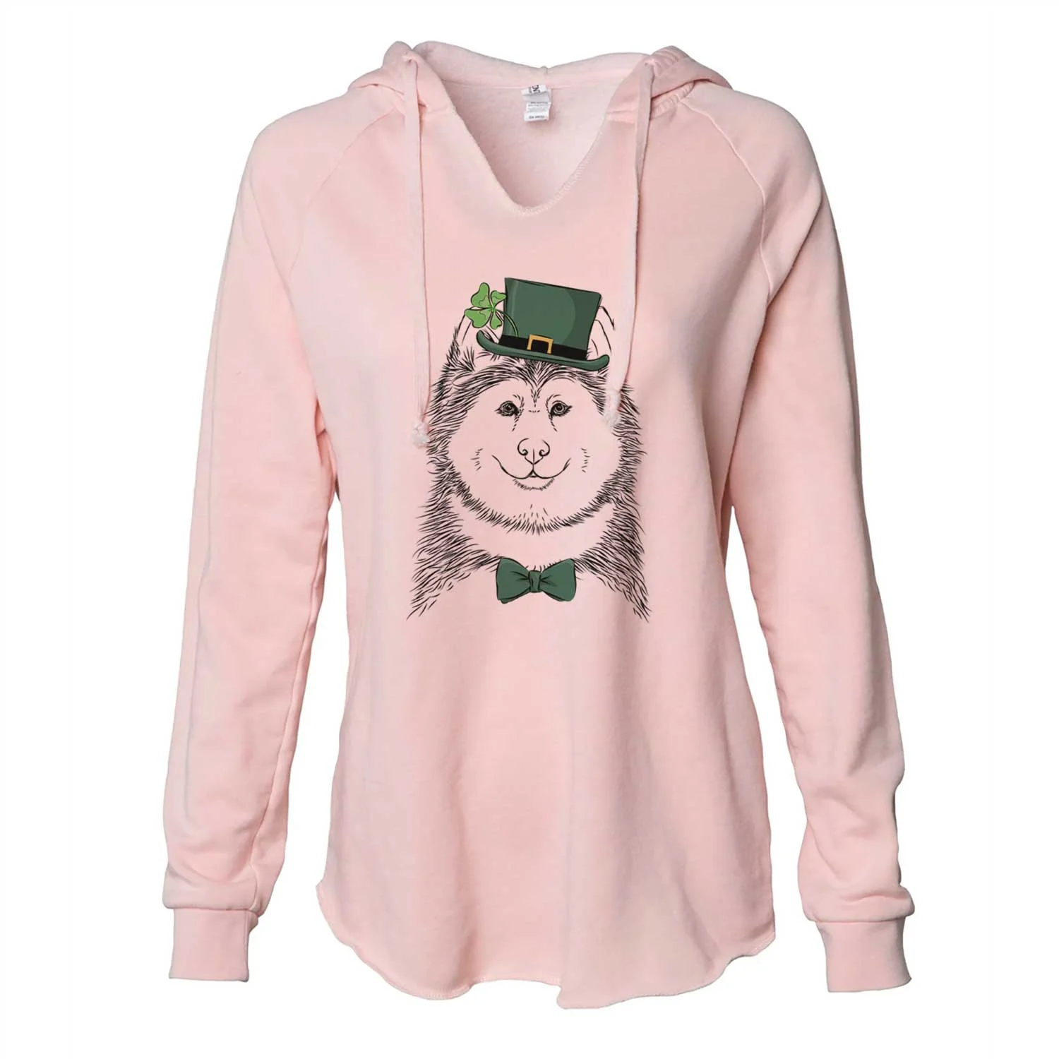 St. Patrick's Loki the Malamute - Cali Wave Hooded Sweatshirt - Image 4