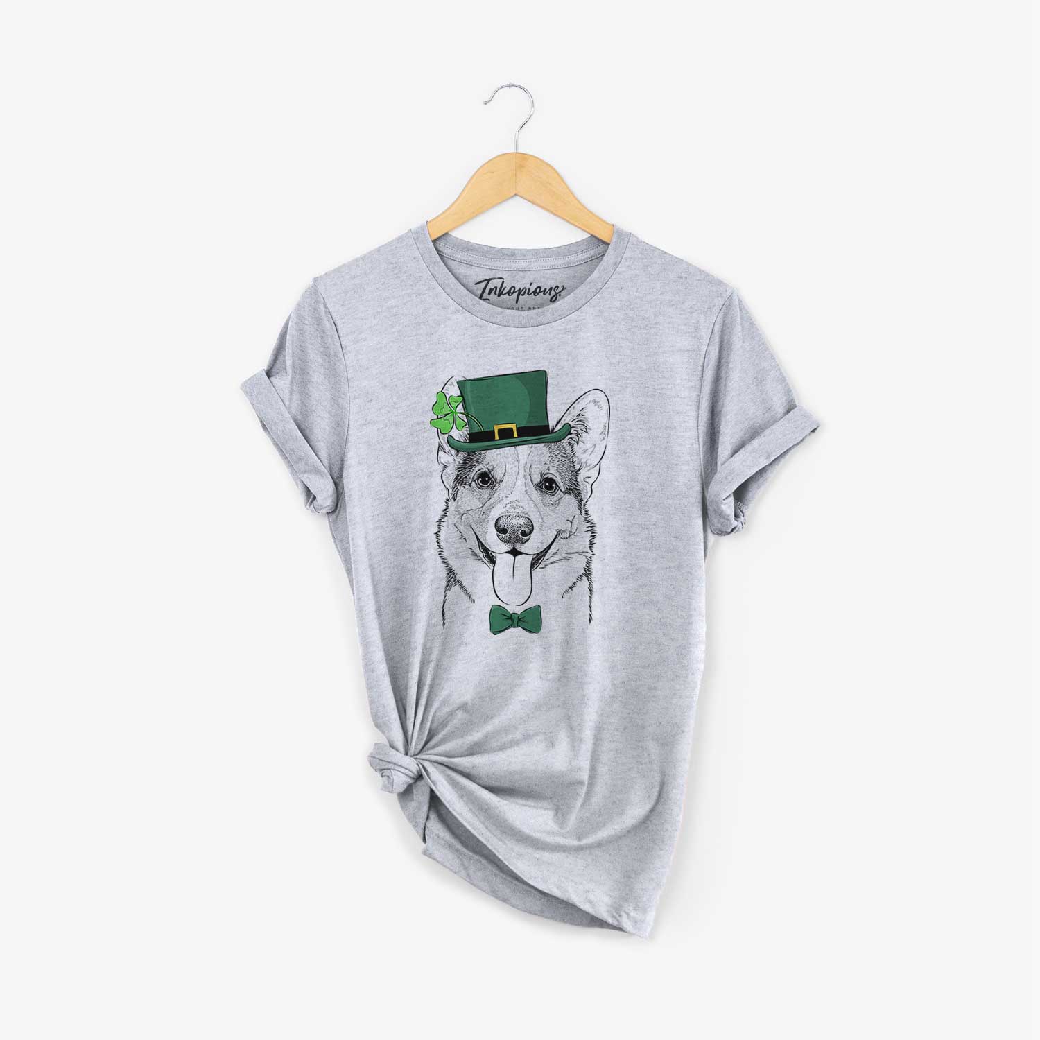 St. Patrick's Loki the Corgi - Unisex Crewneck - Image 5