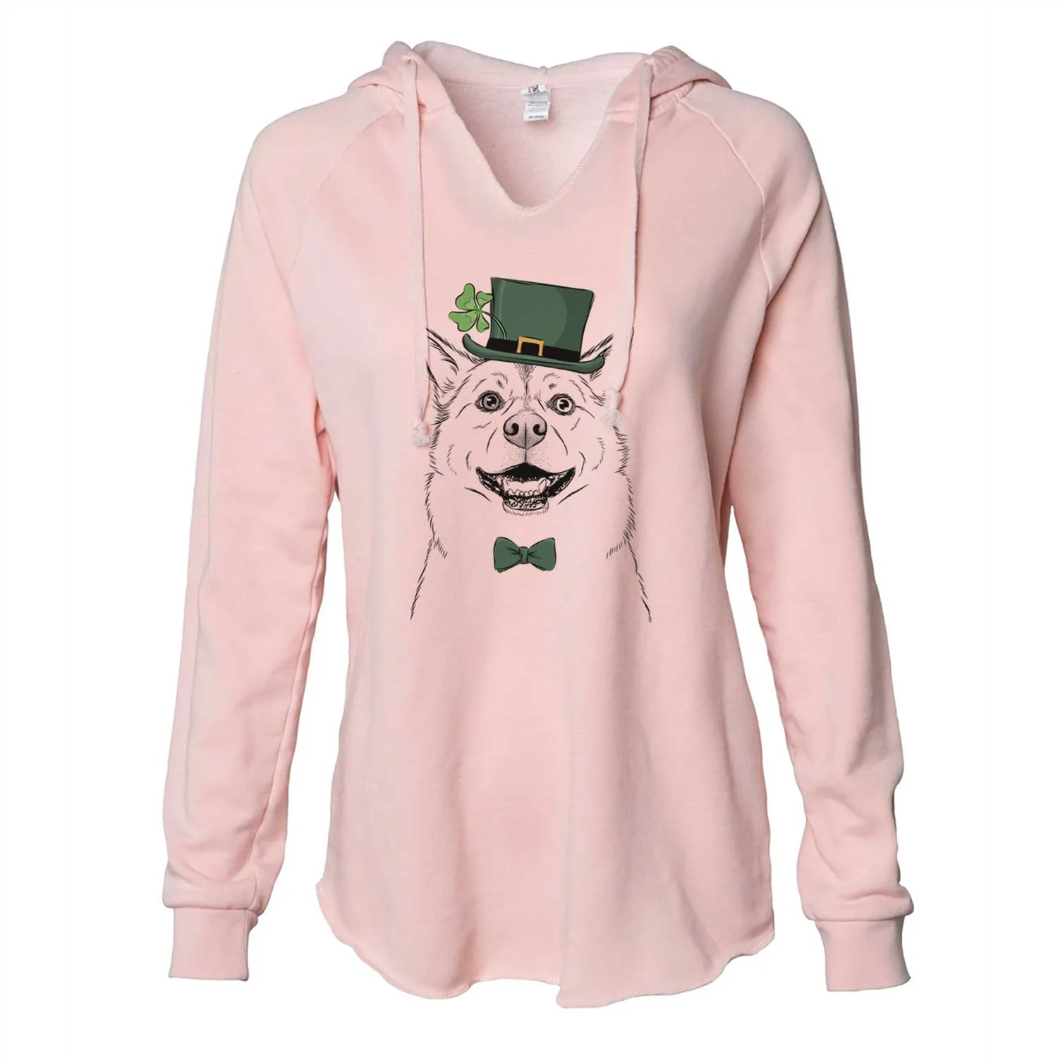 St. Patrick's Lucky the Mixed Breed - Cali Wave Hooded Sweatshirt - Image 4