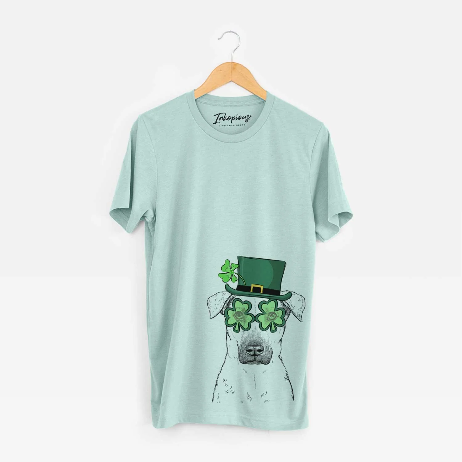 St. Patrick's Luna the Black Mouth Cur - Unisex Crewneck - Image 4