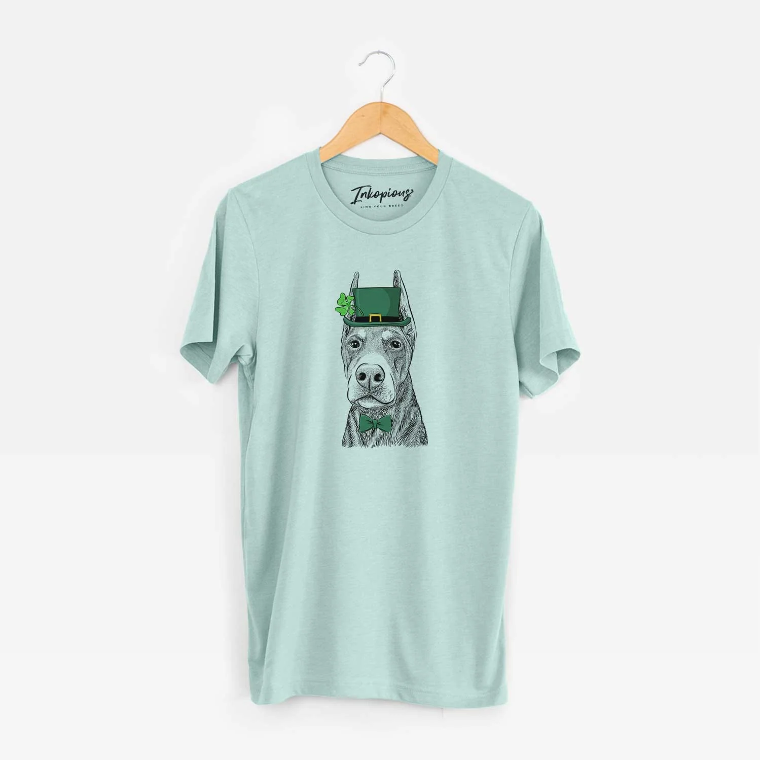 St. Patrick's Luna the Doberman Pinscher - Unisex Crewneck - Image 7
