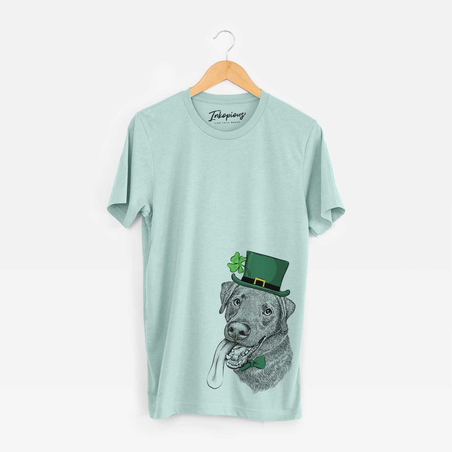 St. Patrick's Macaroni the Lab Mix - Unisex Crewneck - Image 4