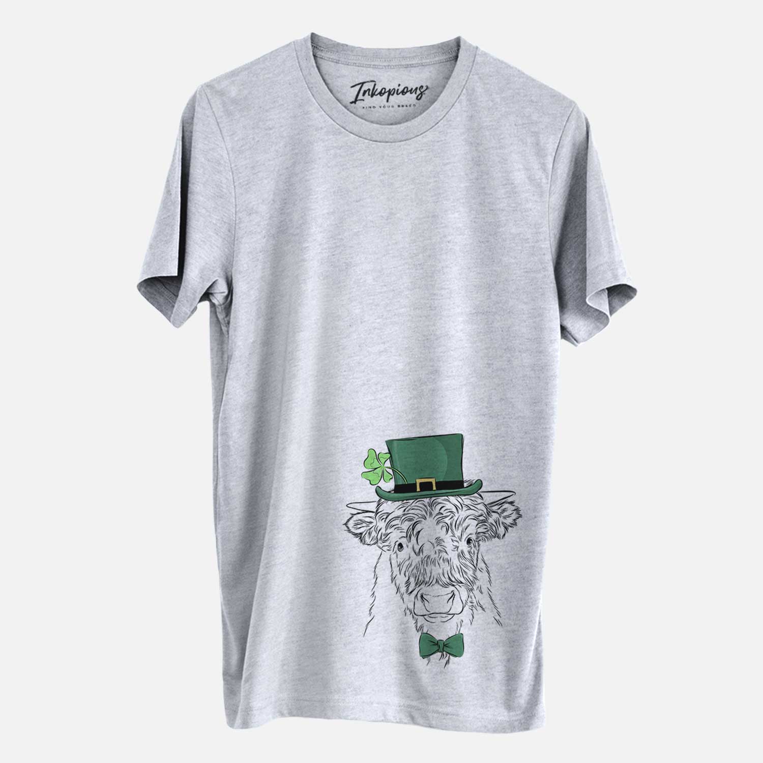 St. Patrick's Mack the Scottish Highland Cow - Unisex Crewneck - Image 2