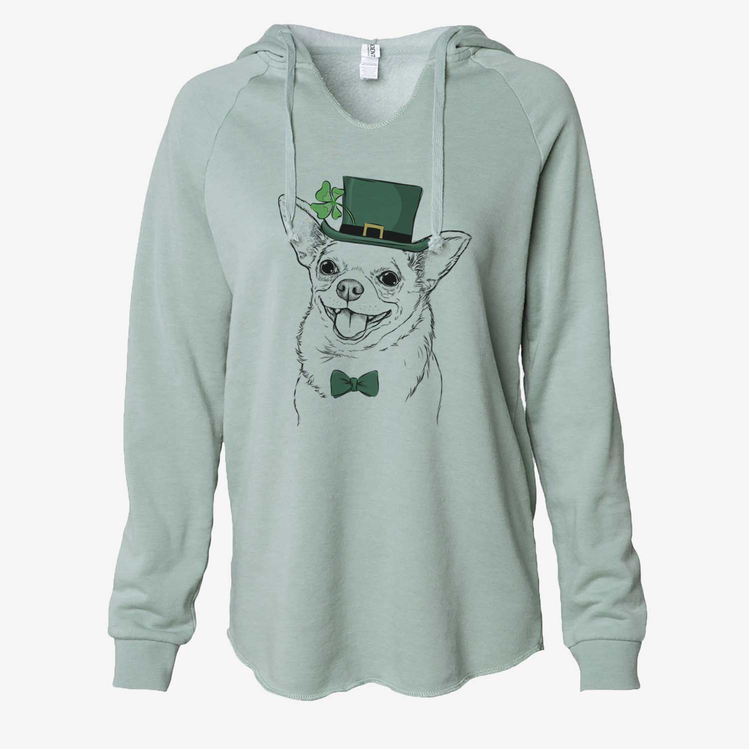 St. Patrick's Maddison Pearl the Chihuahua - Cali Wave Hooded Sweatshirt - Image 6