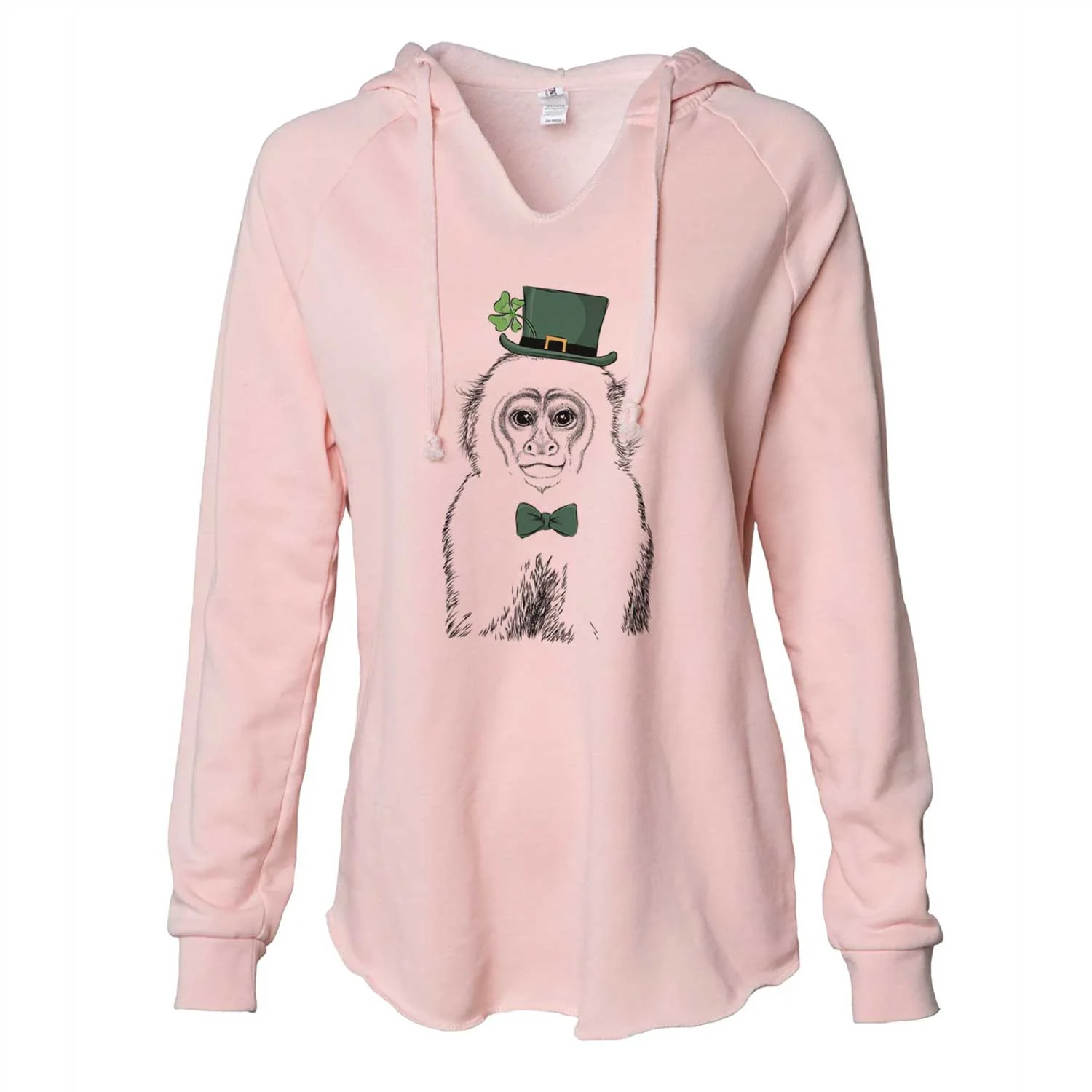 St. Patrick's Marcel the Capuchin Monkey - Cali Wave Hooded Sweatshirt - Image 4