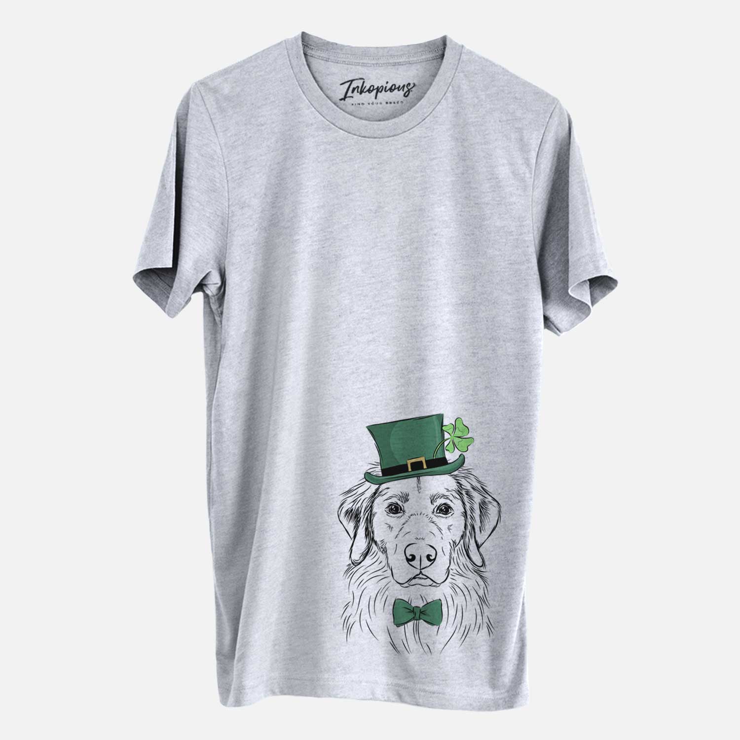 St. Patrick's Marley the Golden Retriever - Unisex Crewneck - Image 2