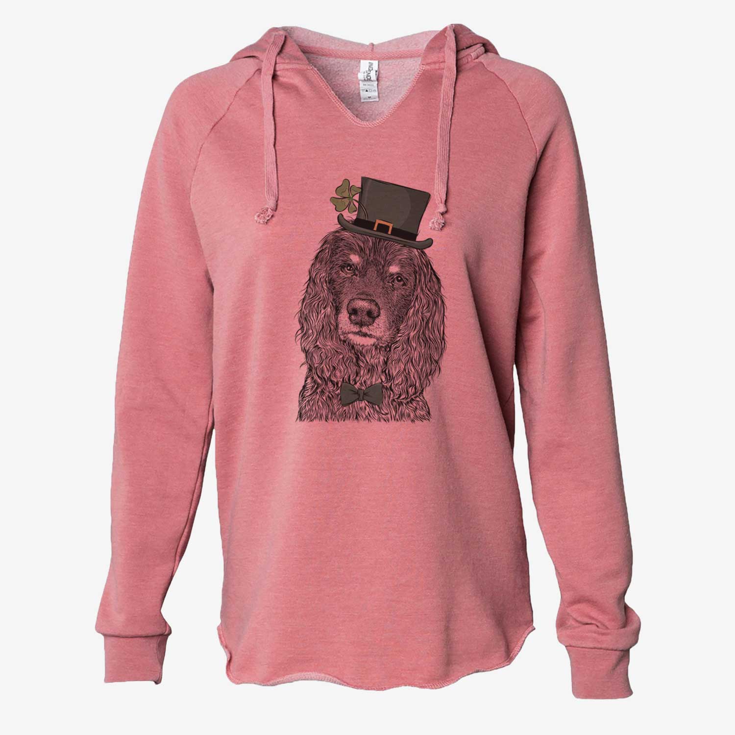 St. Patrick's Marley Boy the American Cocker Spaniel - Cali Wave Hooded Sweatshirt - Image 5