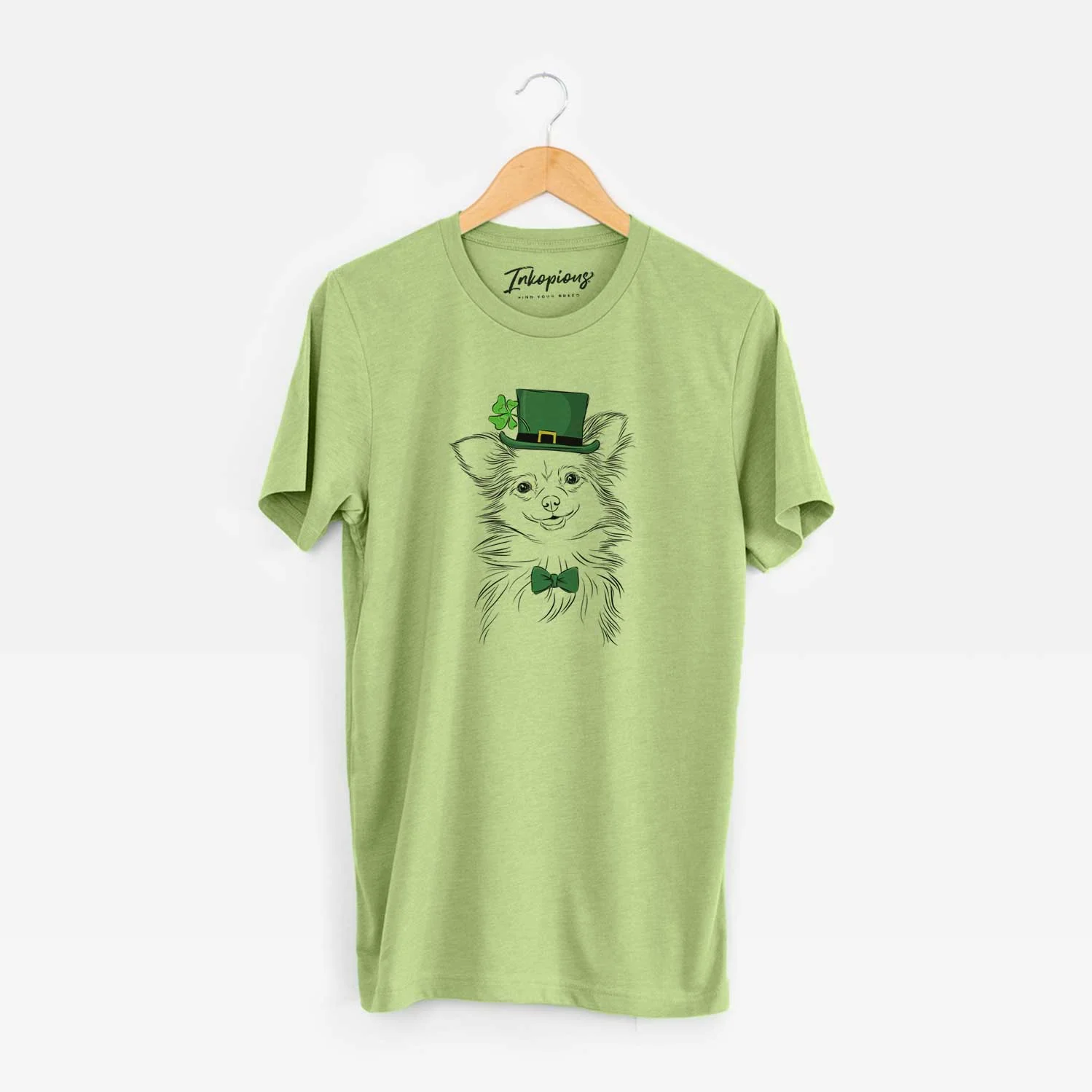 St. Patrick's Marzi the Long Haired Chihuahua - Unisex Crewneck - Image 6