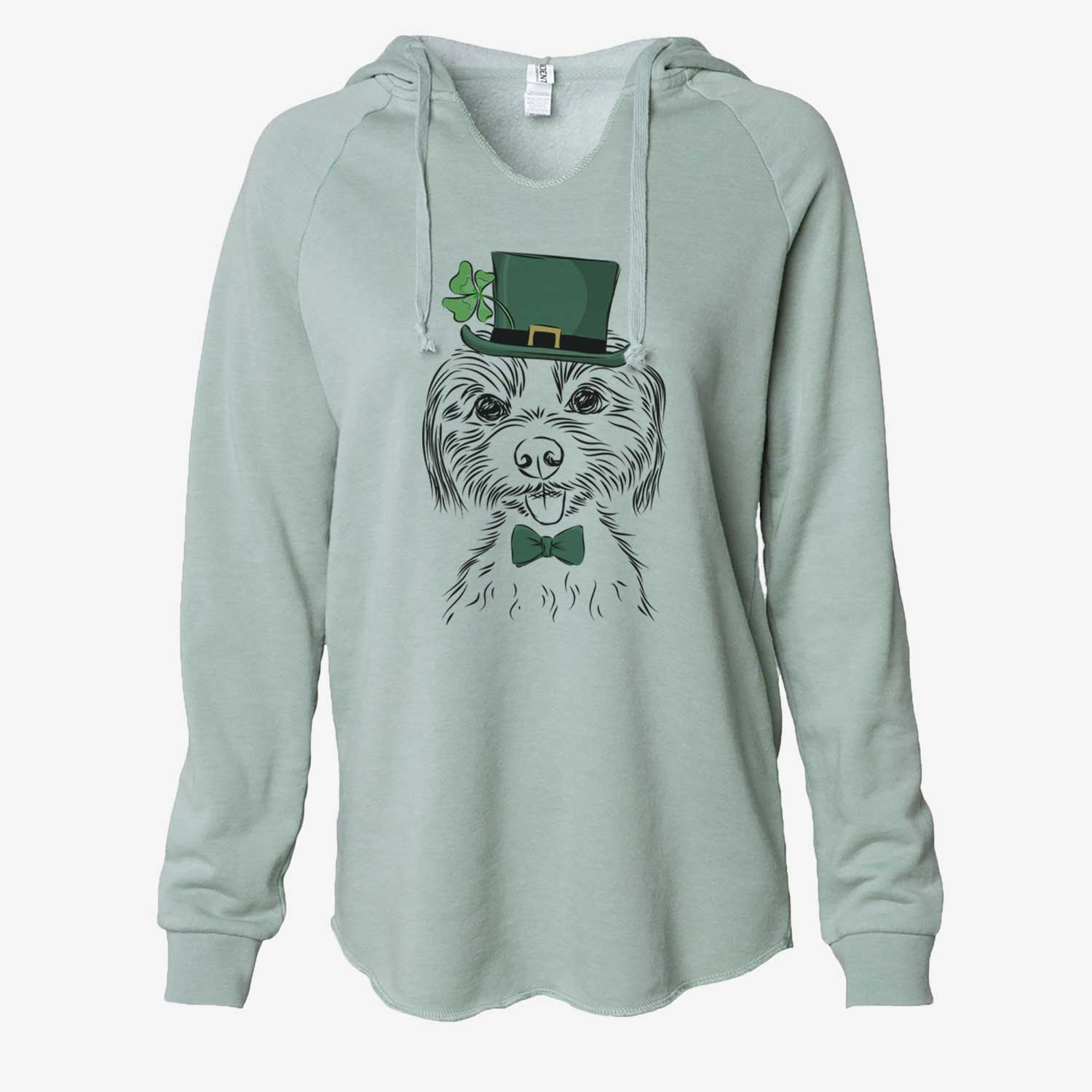 St. Patrick's Mater the Yorkshire Terrier - Cali Wave Hooded Sweatshirt - Image 6