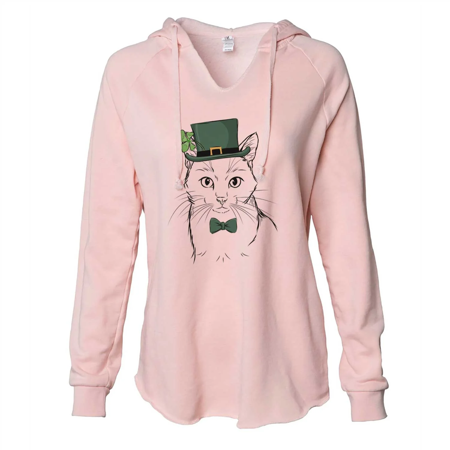 St. Patrick's Maverick the Cat - Cali Wave Hooded Sweatshirt - Image 4