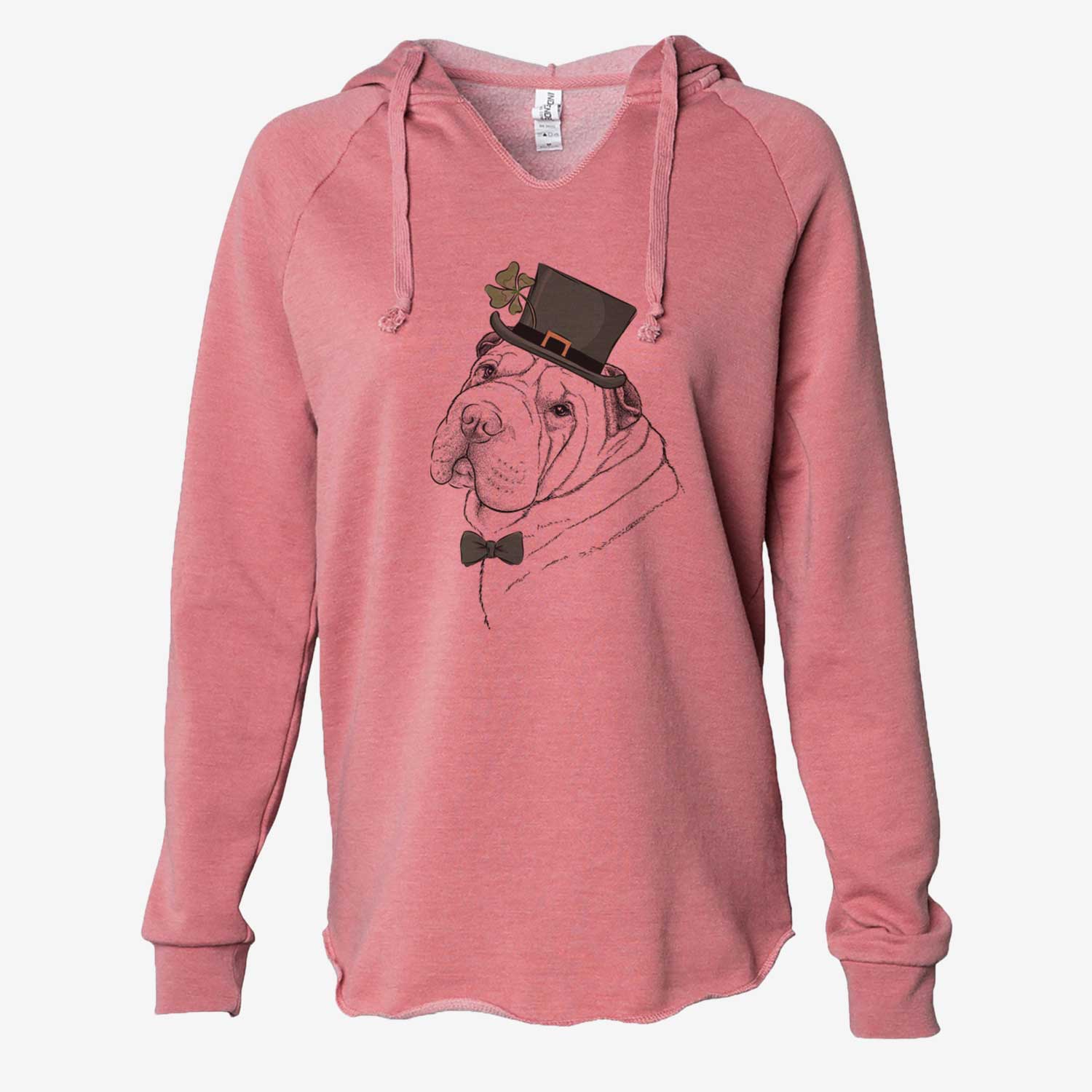 St. Patrick's Maximus the Shar Pei - Cali Wave Hooded Sweatshirt - Image 5