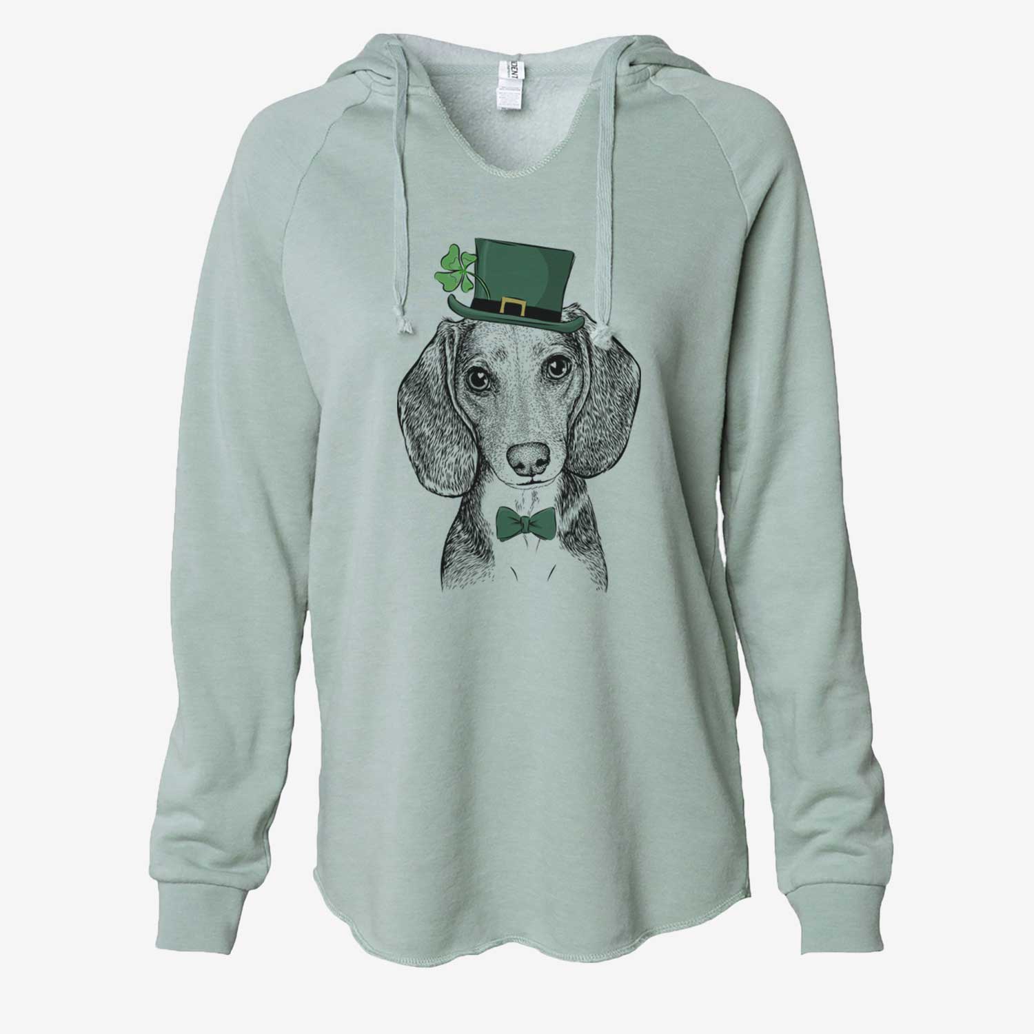 St. Patrick's Mayor Andy the Beagle - Cali Wave Hooded Sweatshirt - Image 6