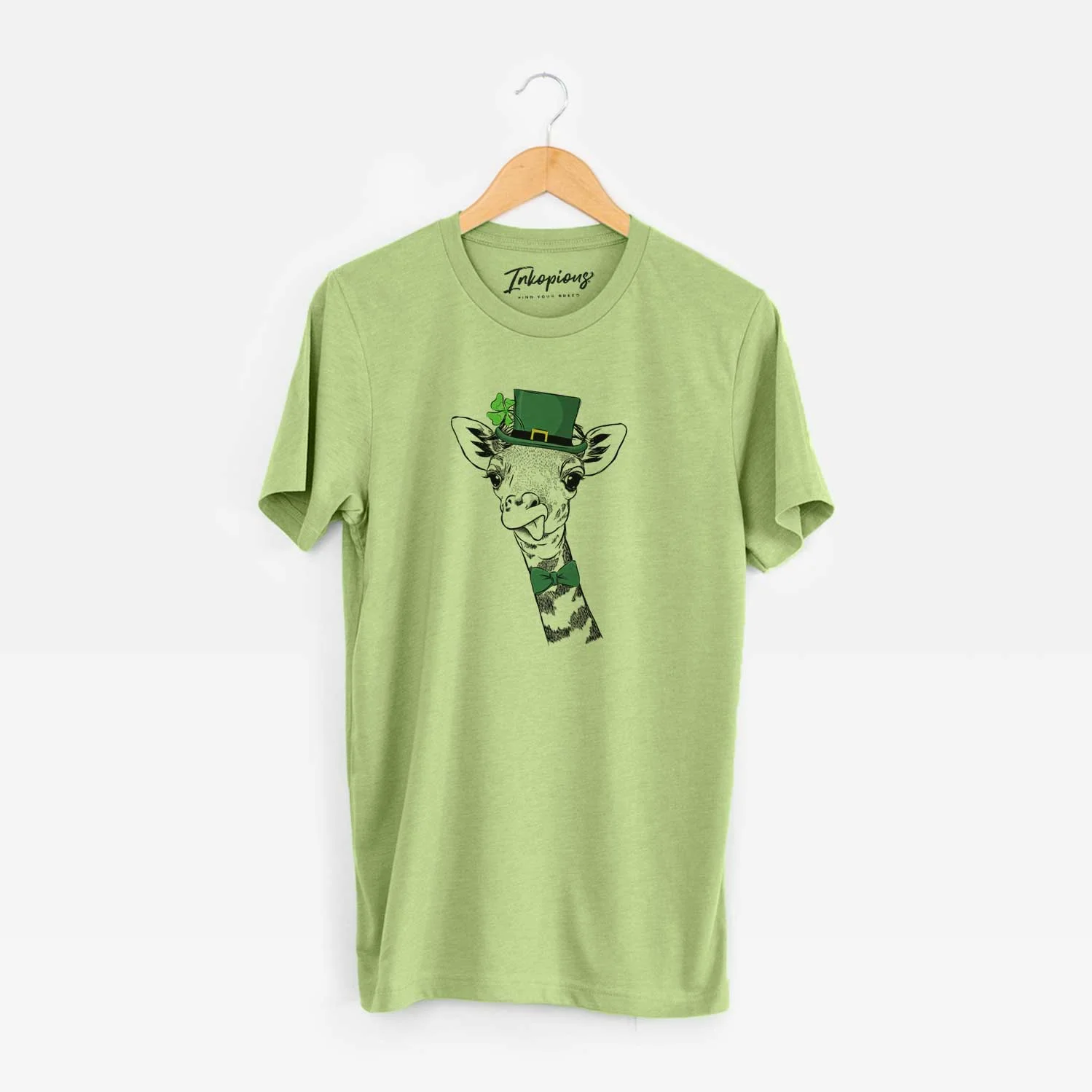 St. Patrick's Mel the Baby Giraffe - Unisex Crewneck - Image 6