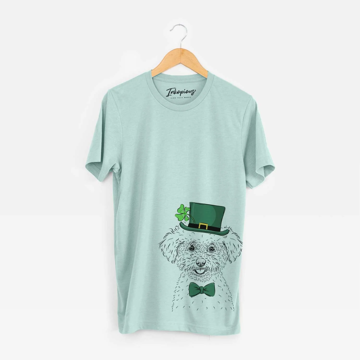 St. Patrick's Mickey the Bichon Frise - Unisex Crewneck - Image 4