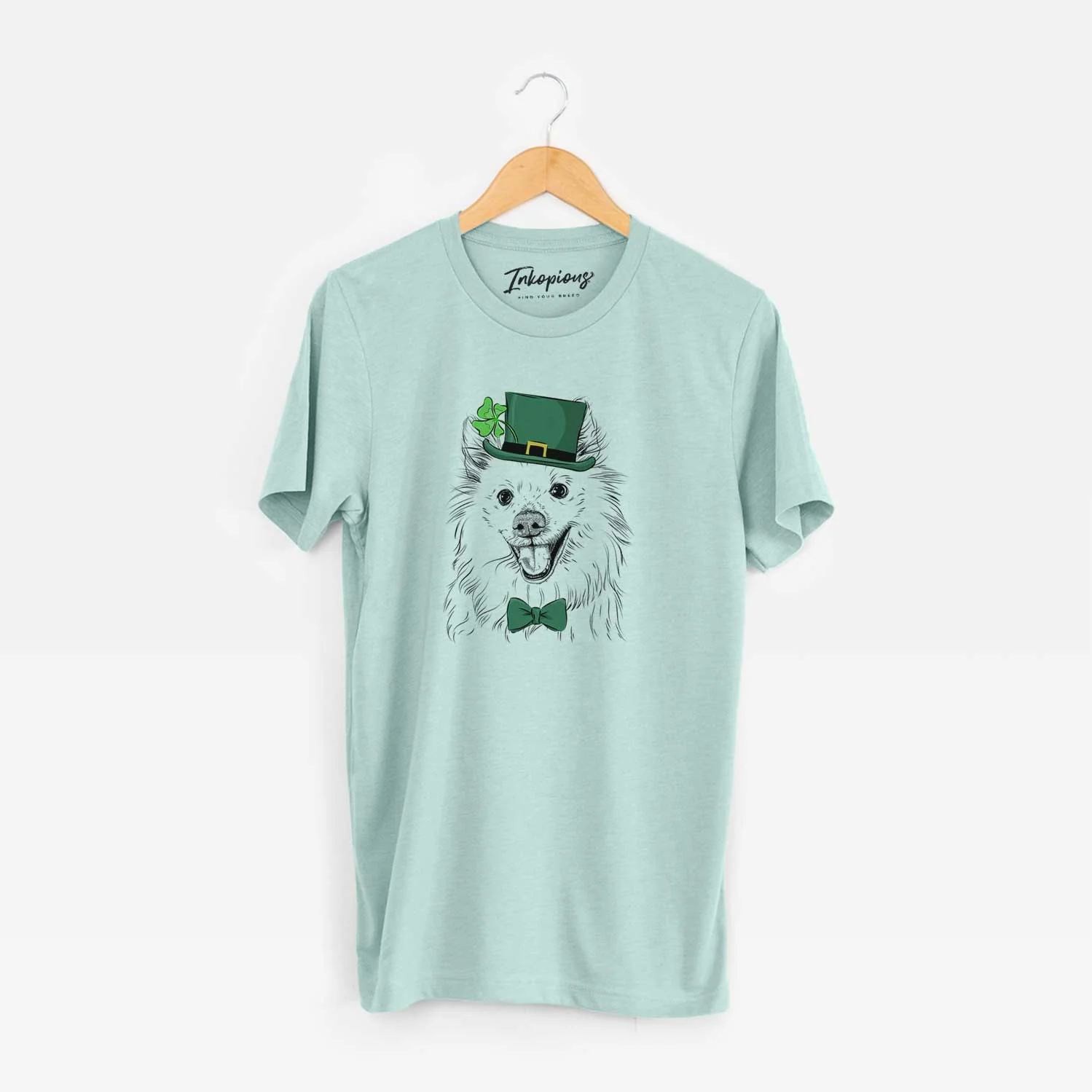 St. Patrick's Miki the American Eskimo - Unisex Crewneck - Image 7