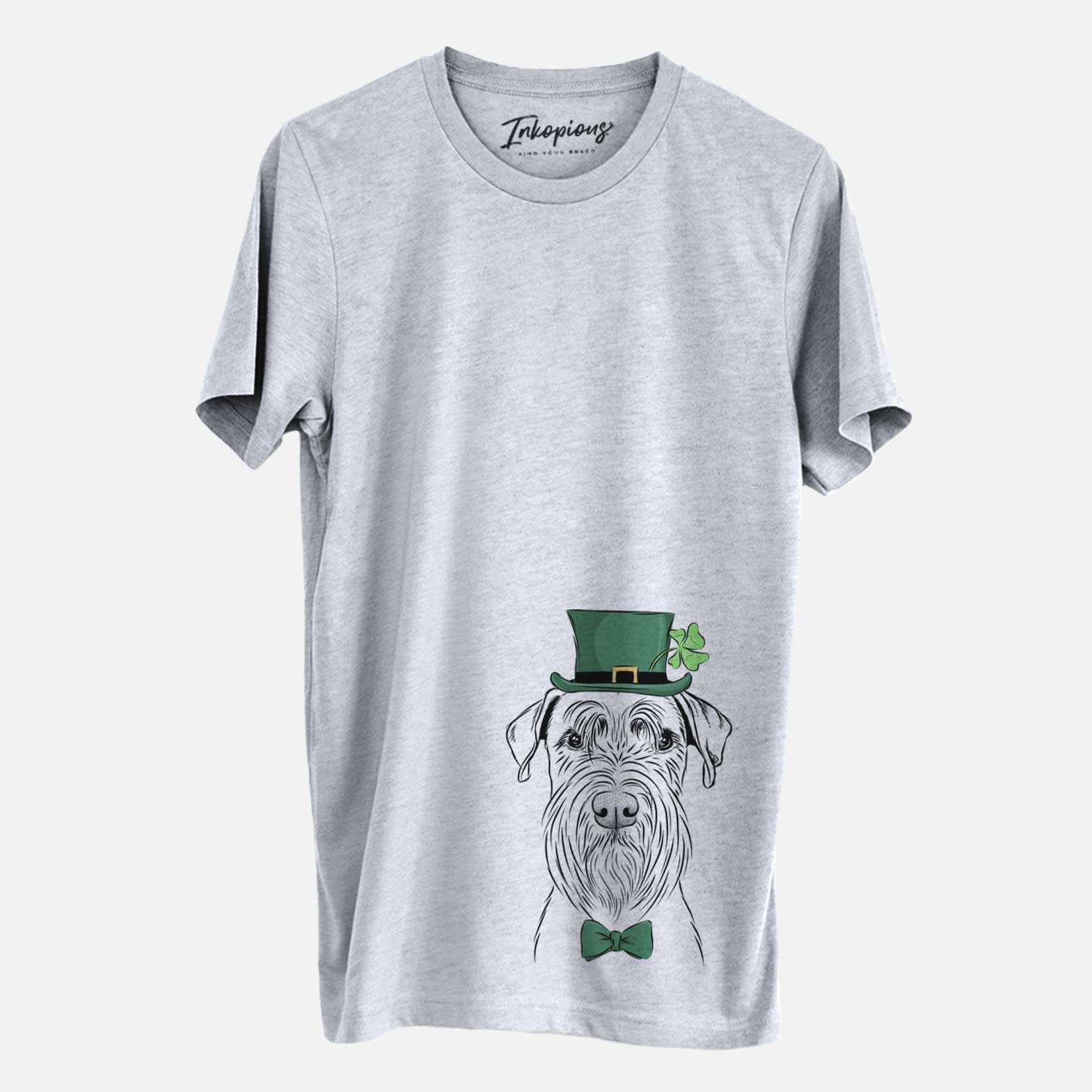St. Patrick's Milton the Schnauzer - Unisex Crewneck - Image 2