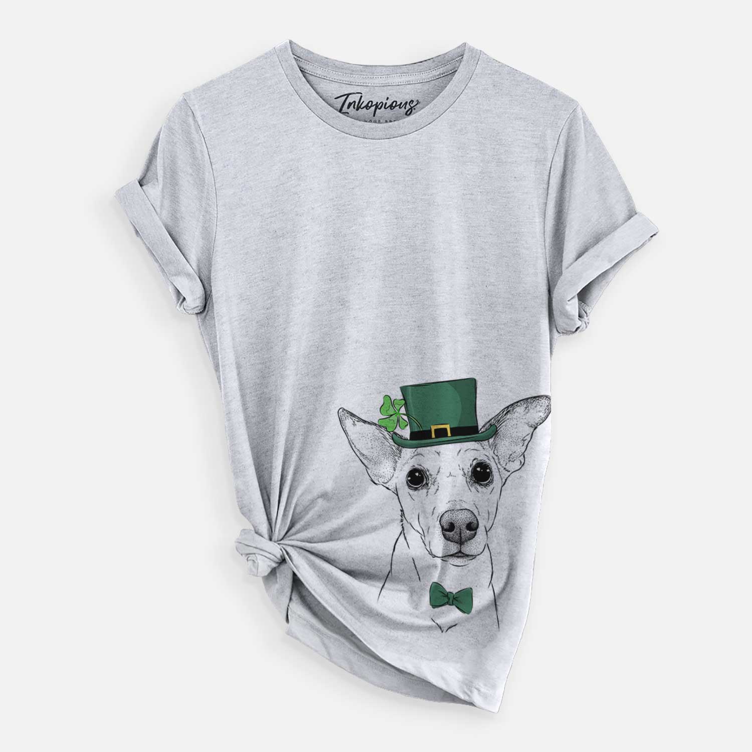 St. Patrick's Molly the Jack Russell Terrier - Unisex Crewneck - Image 2
