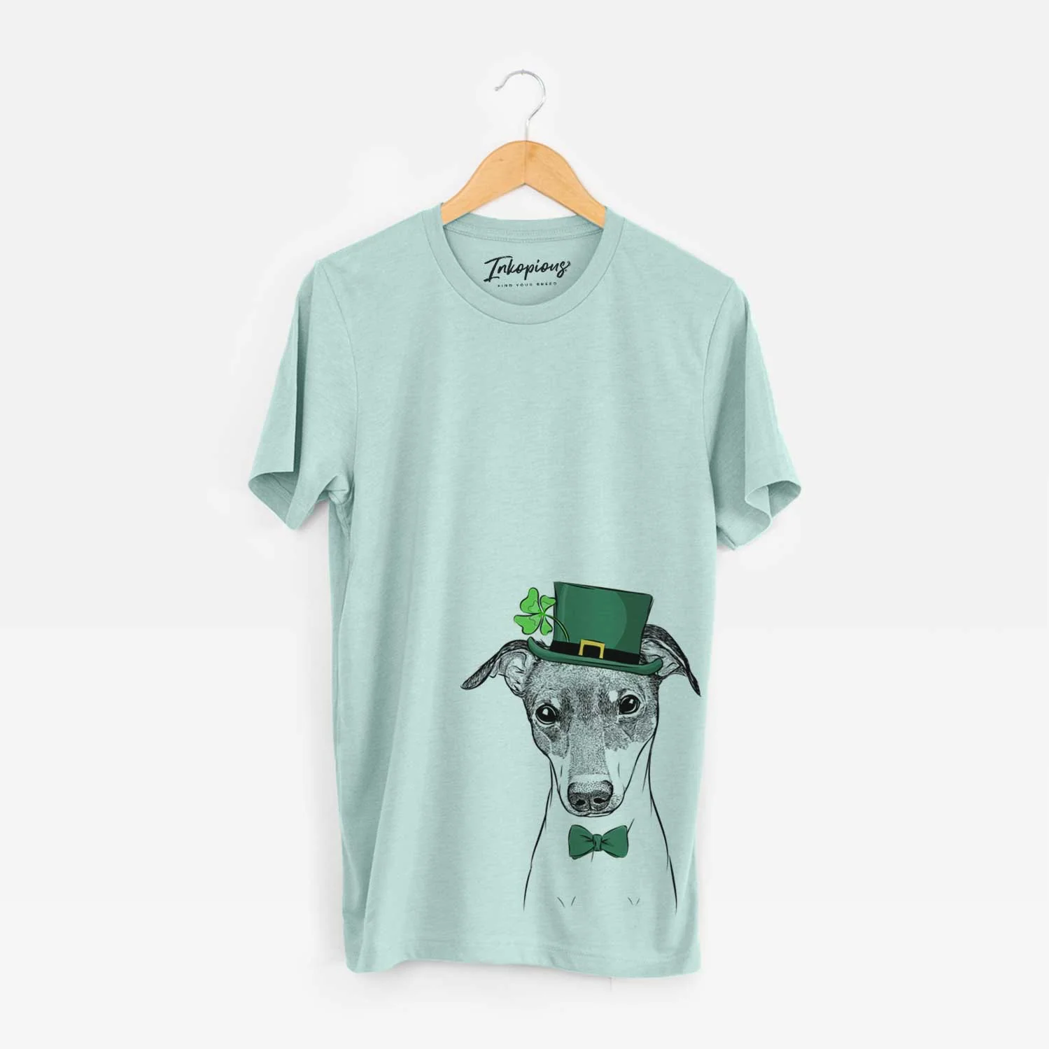 St. Patrick's Momo the Japanese Terrier - Unisex Crewneck - Image 4