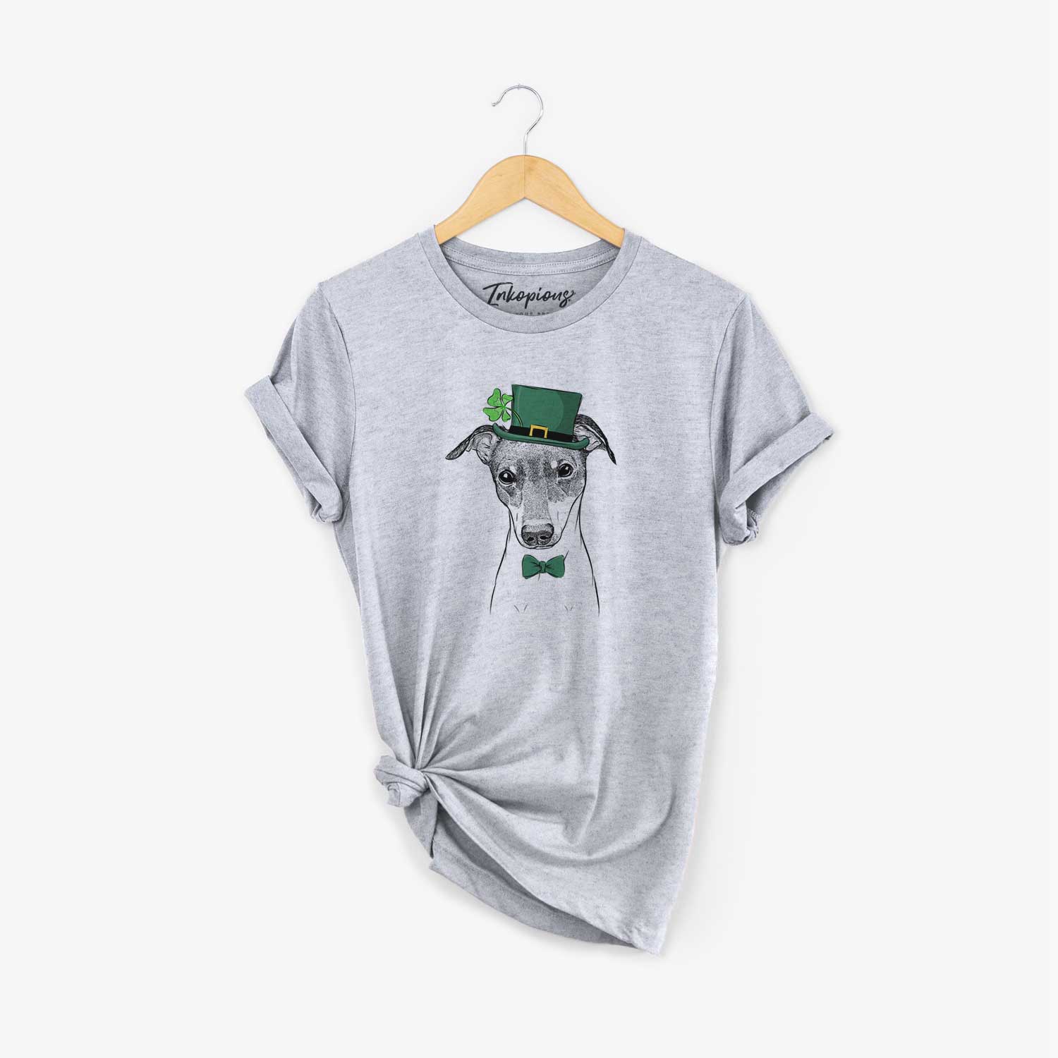 St. Patrick's Momo the Japanese Terrier - Unisex Crewneck - Image 5