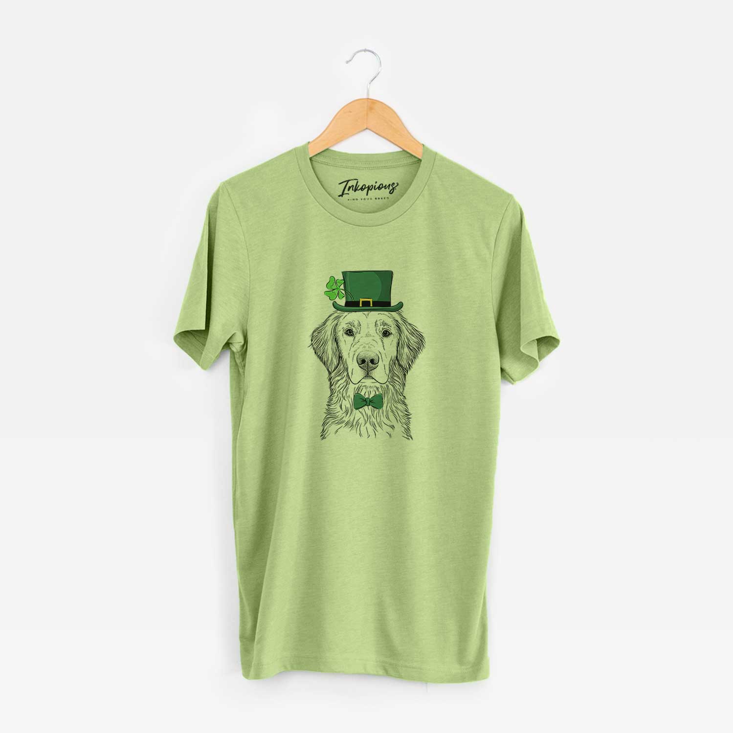 St. Patrick's Moose the Field Golden Retriever - Unisex Crewneck - Image 6